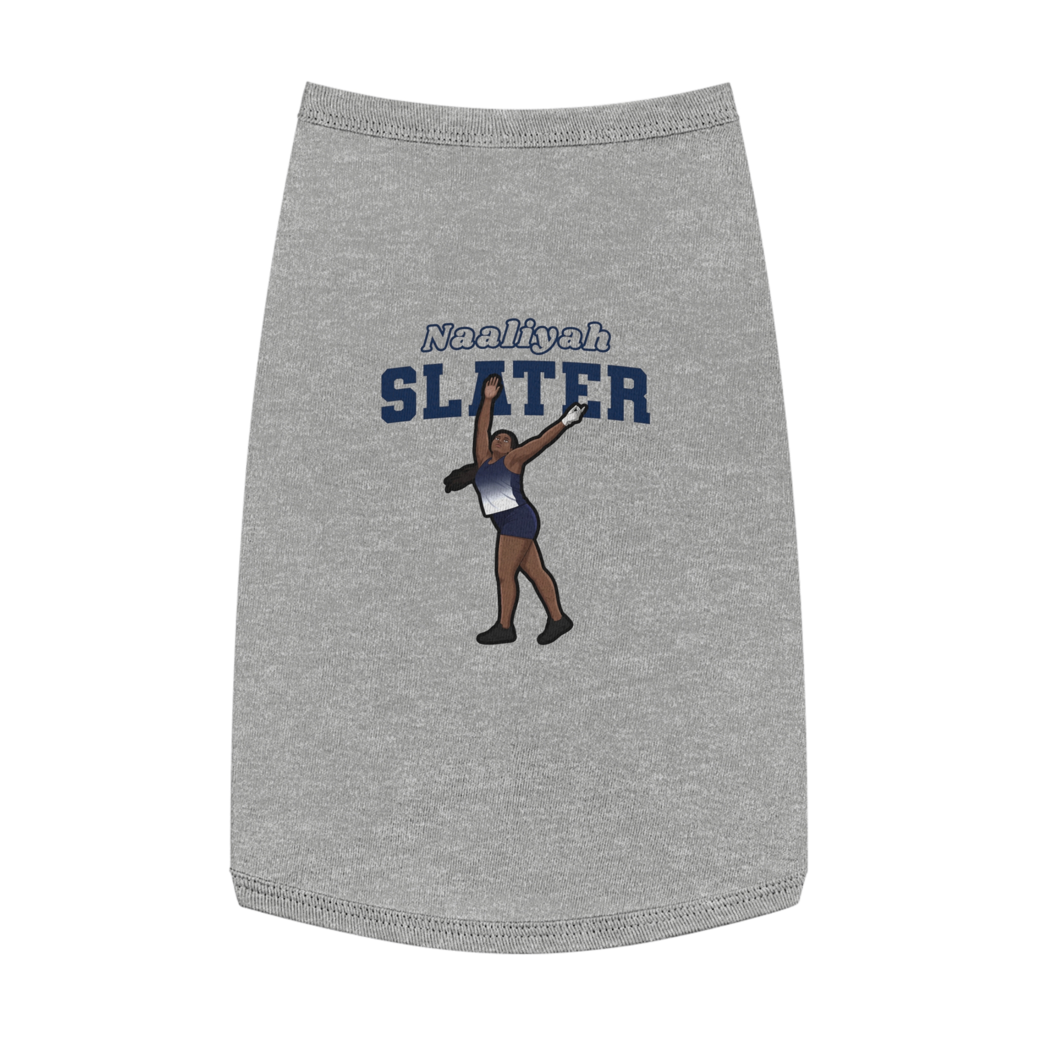 Pet Tank Top — character_name_arch in White