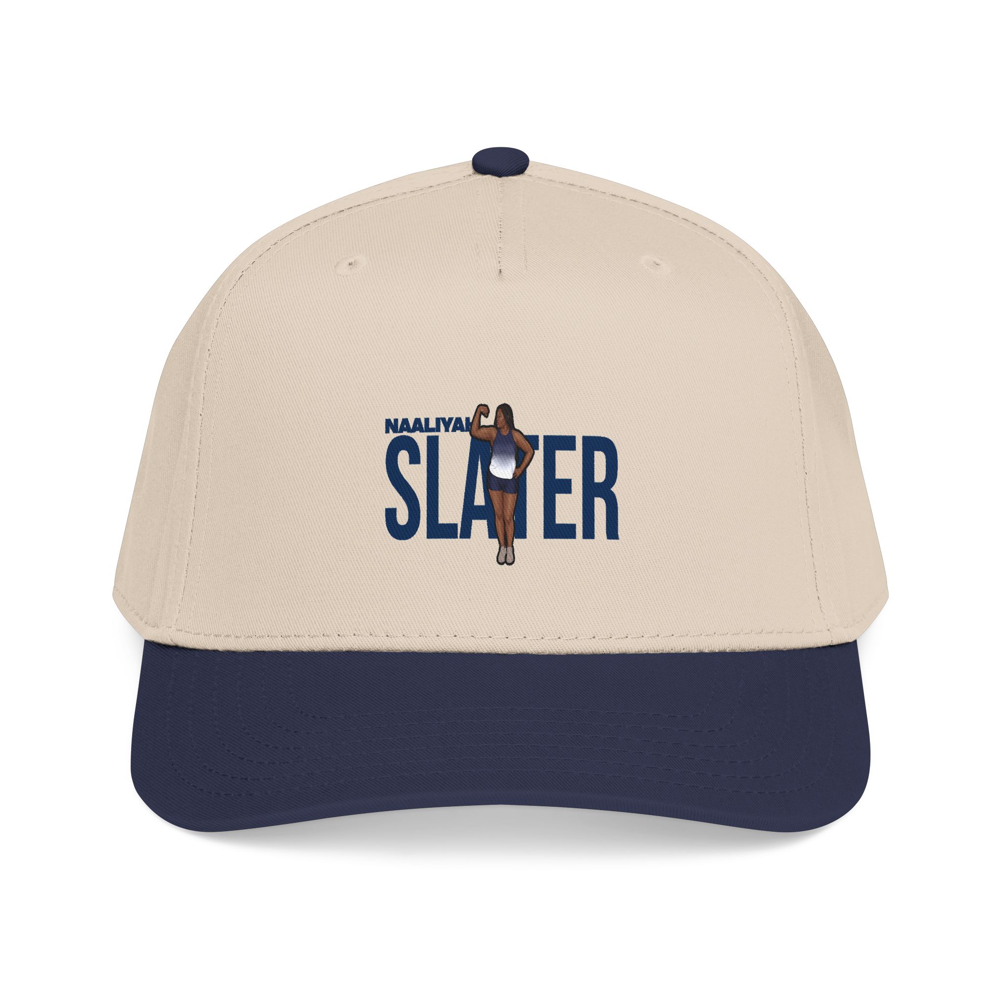Baseball Cap — character_player_name in Navy / Natural