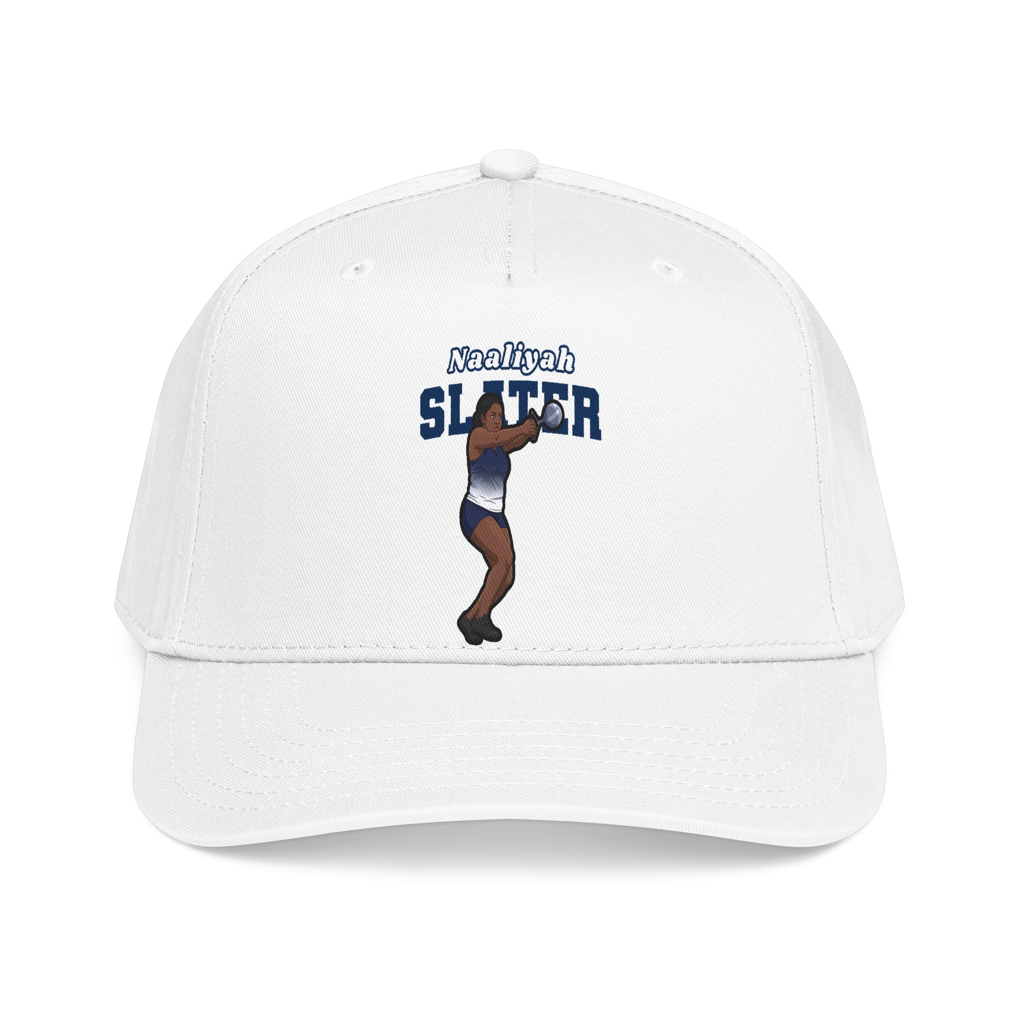 Baseball Cap — character_name_arch in White