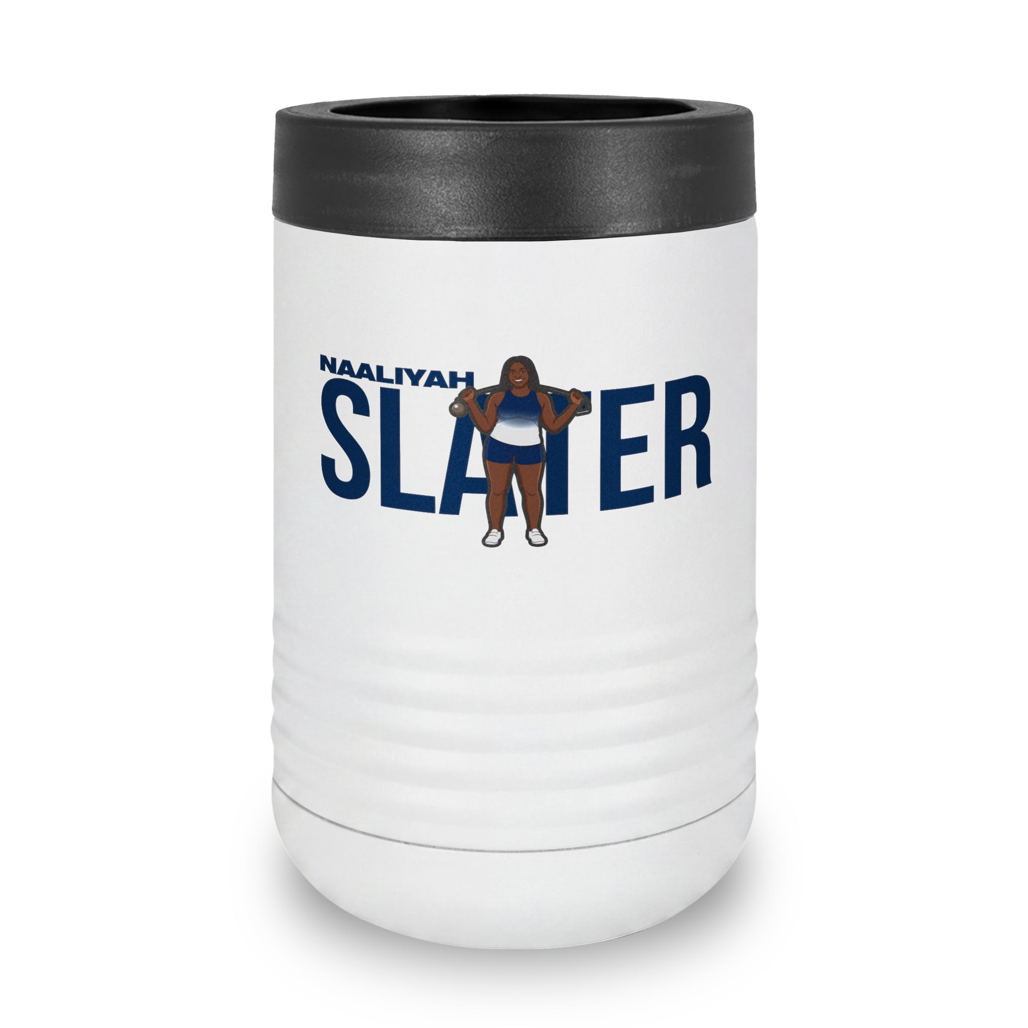 Stainless Can Cooler — character_player_name in White