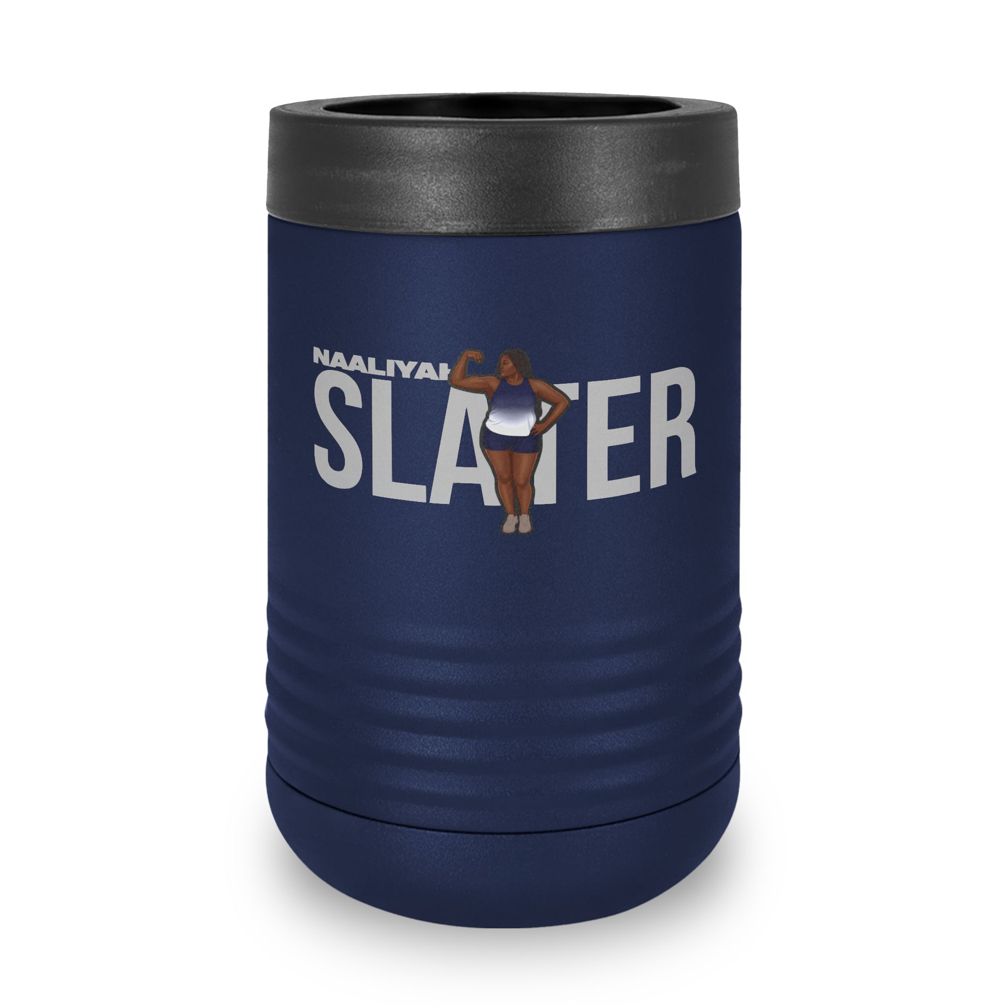 Stainless Can Cooler — character_player_name in Navy
