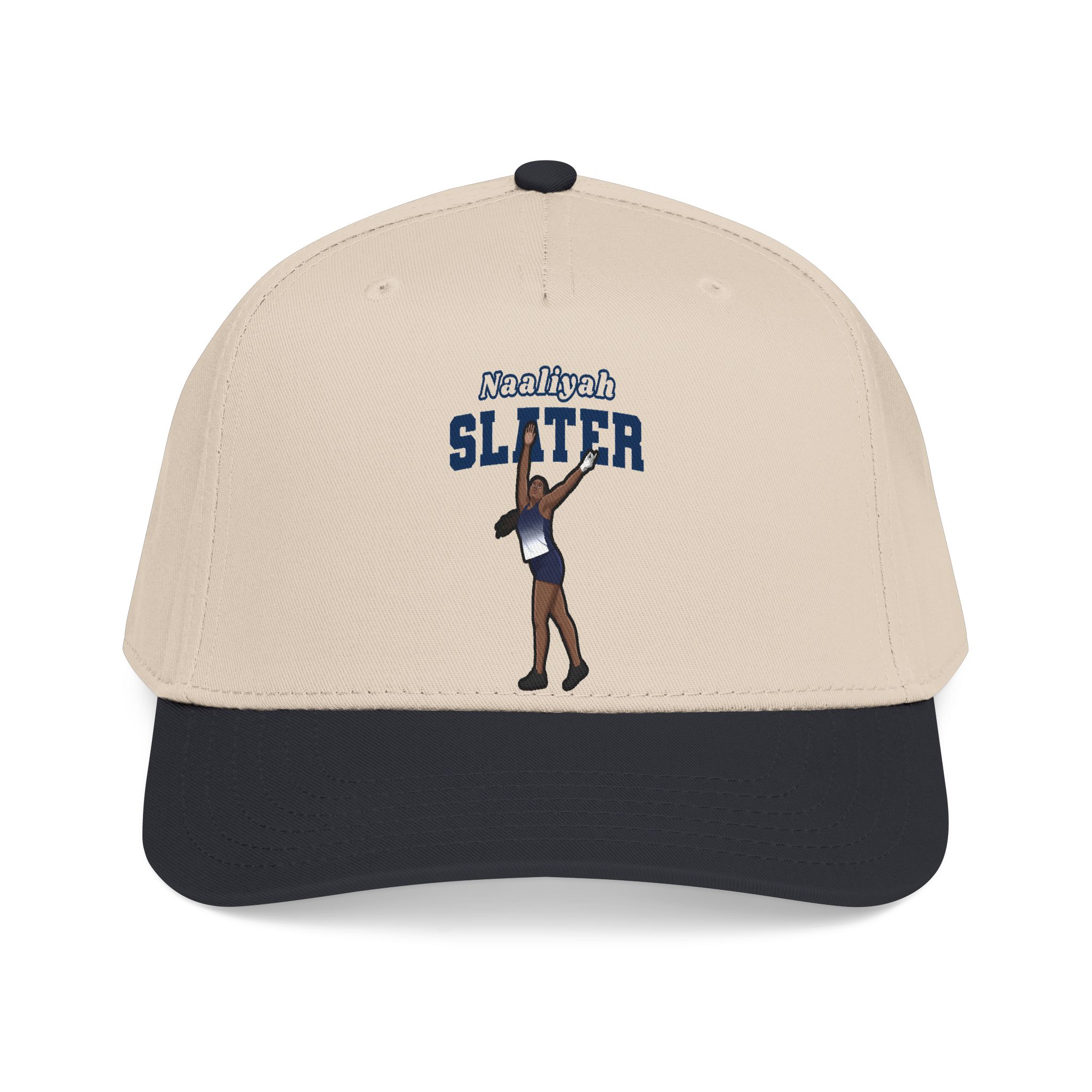 Baseball Cap — character_name_arch in Black / Natural