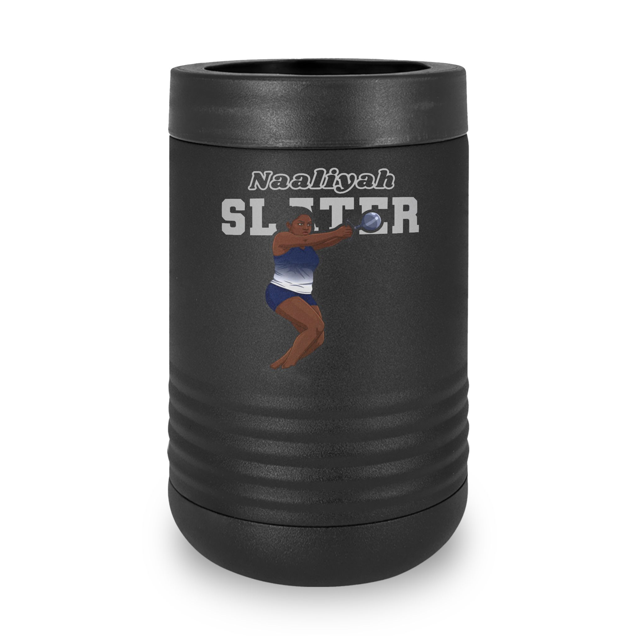Stainless Can Cooler — character_name_arch in Black