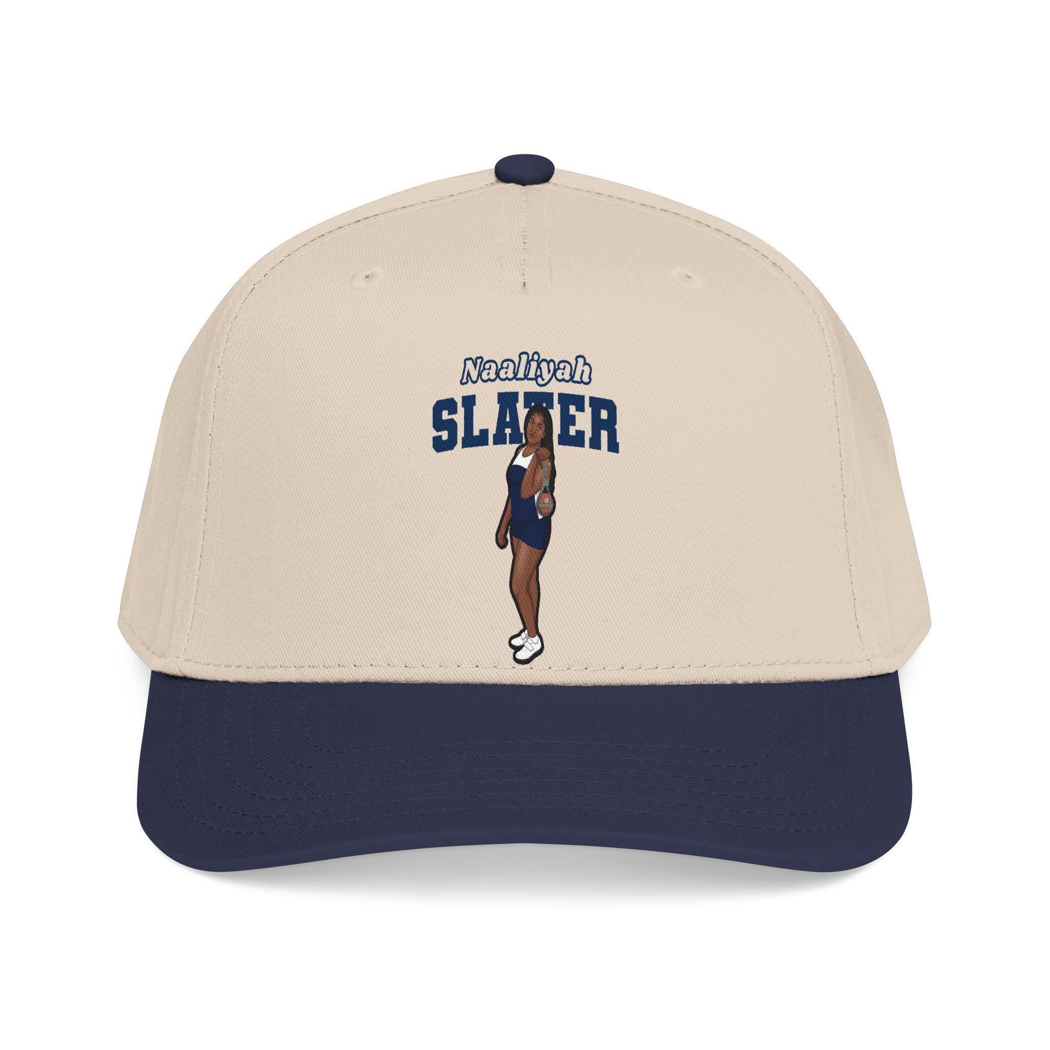 Baseball Cap — character_name_arch in Navy / Natural