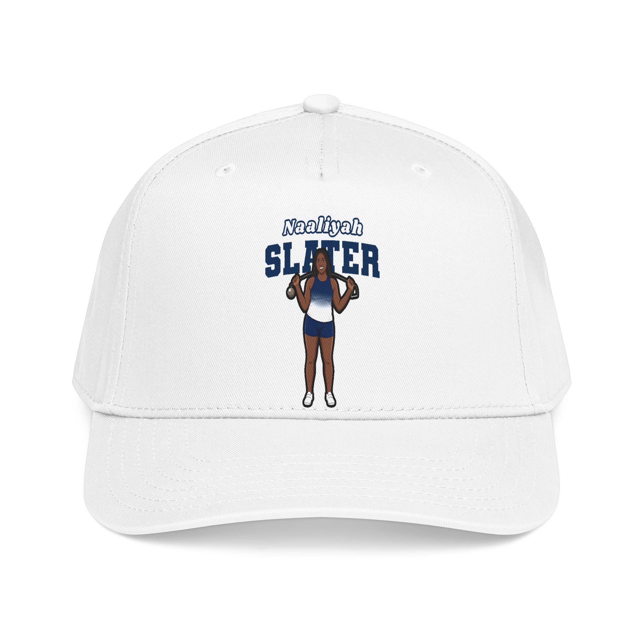 Baseball Cap — character_name_arch in White