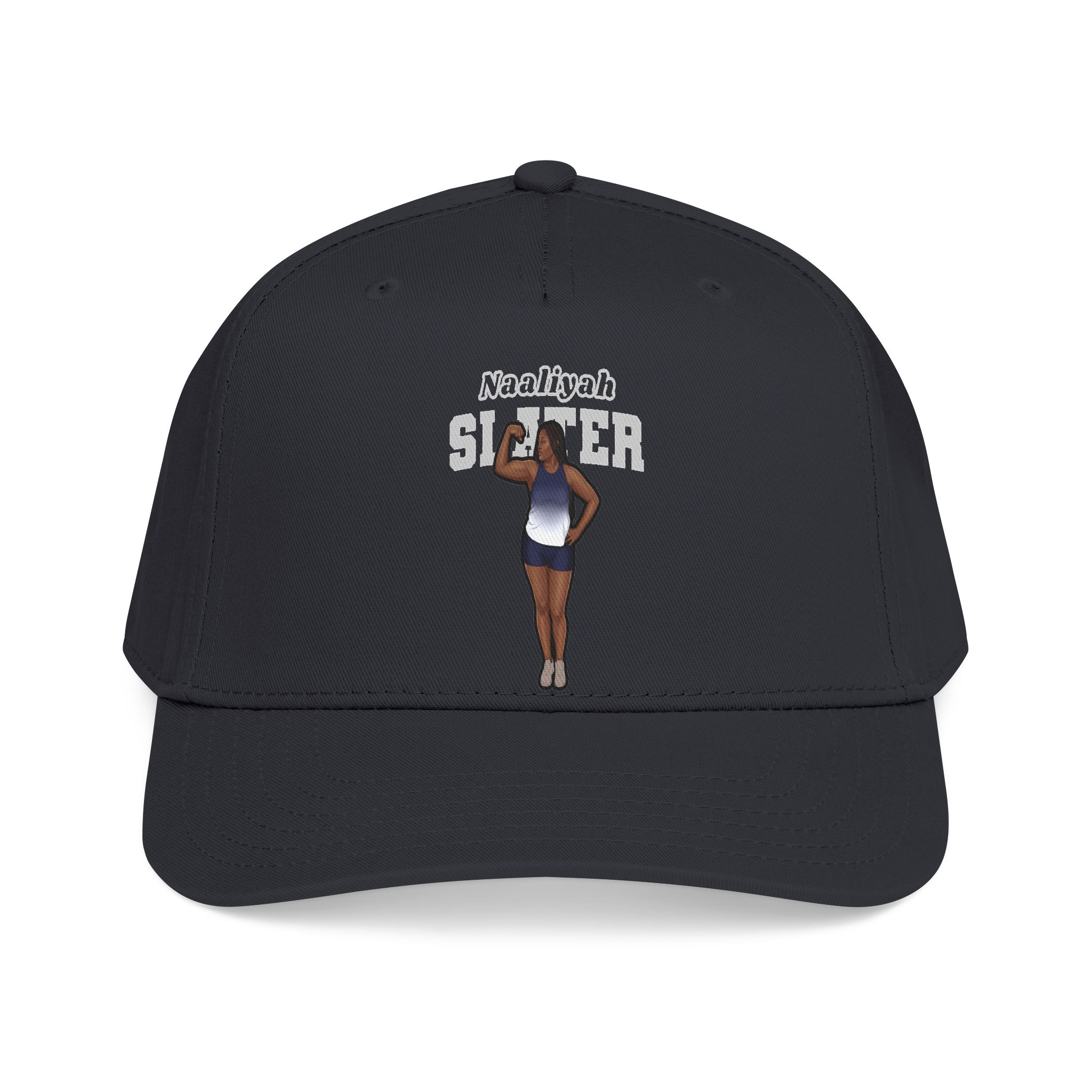 Baseball Cap — character_name_arch in Black