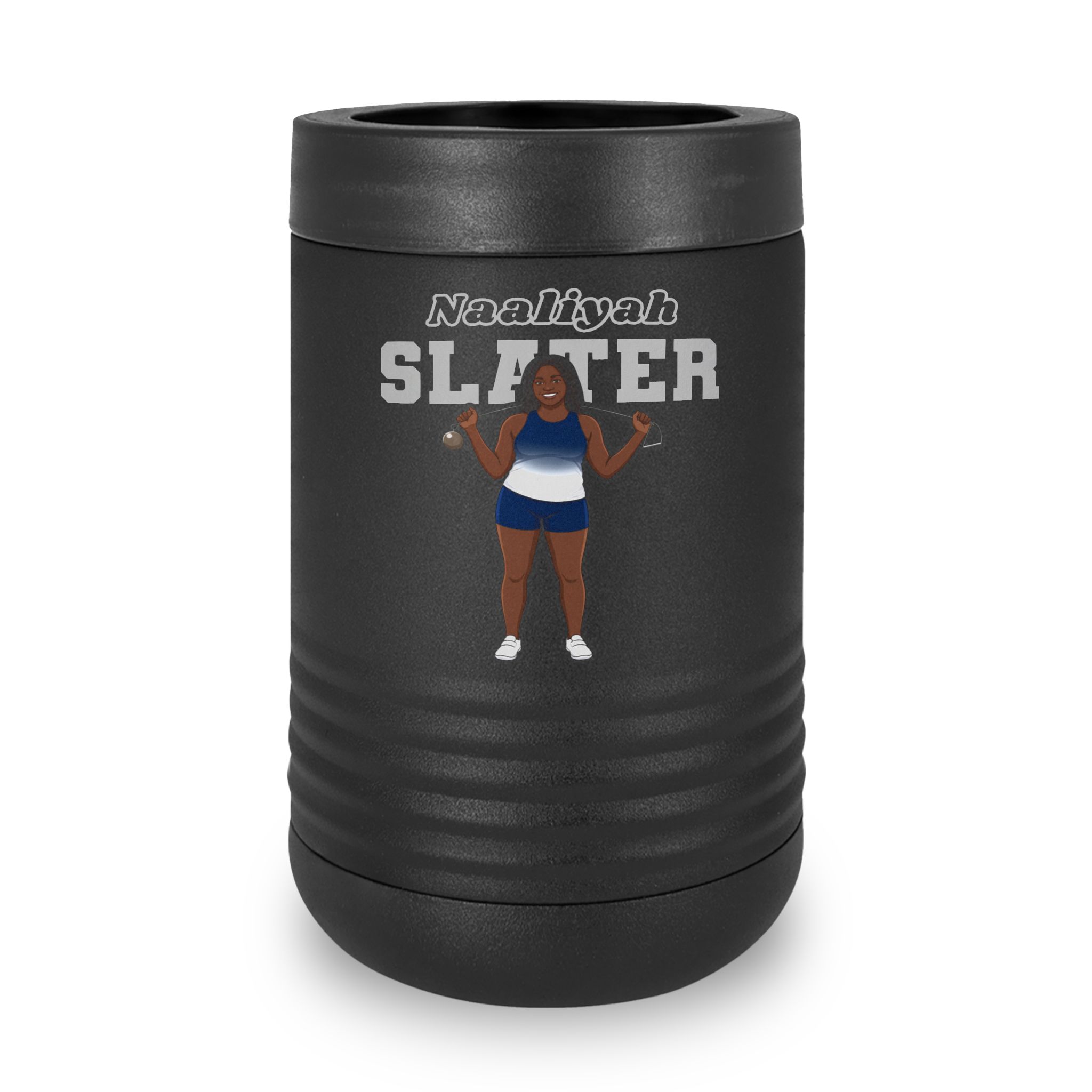 Stainless Can Cooler — character_name_arch in Black