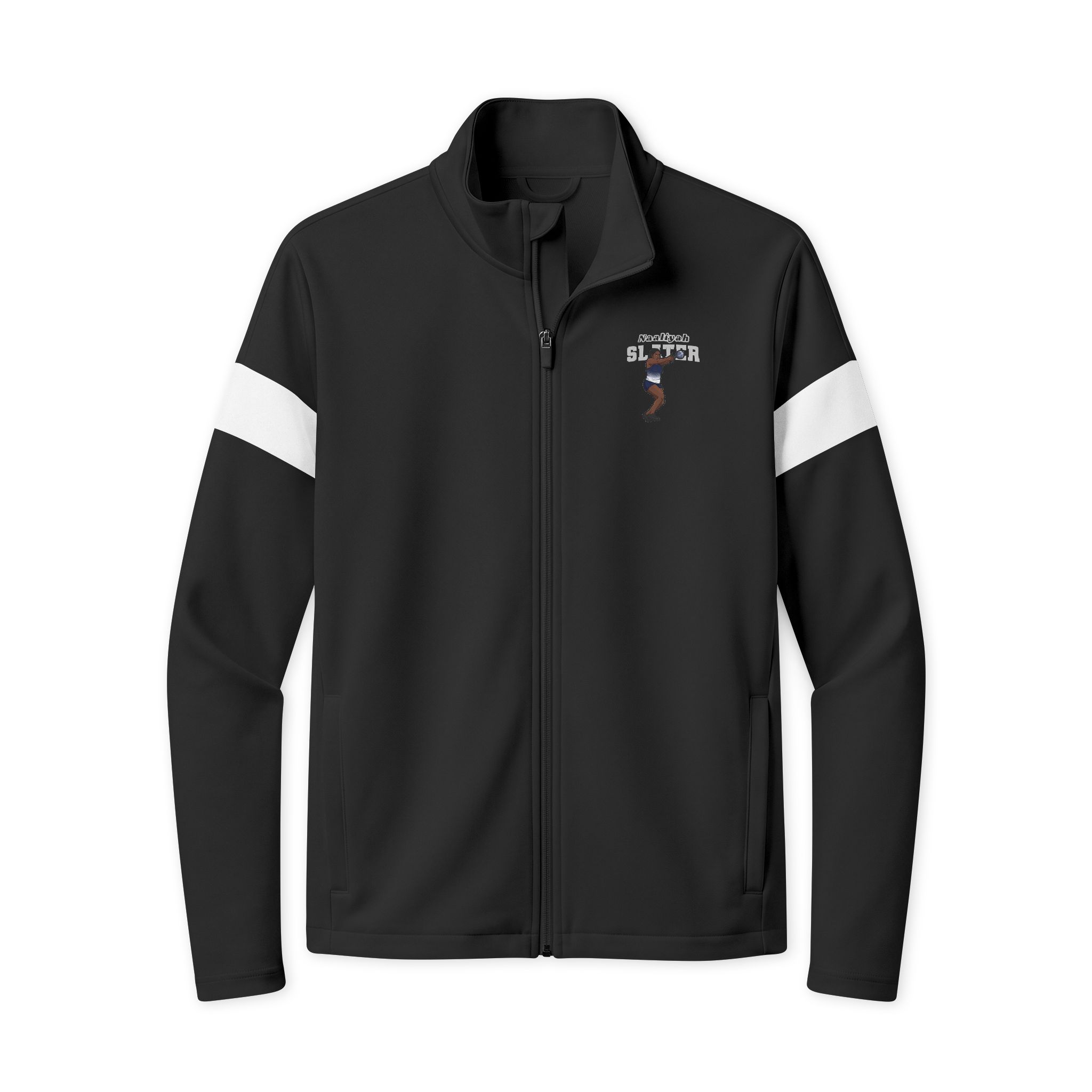 Travel Full-Zip Jacket — character_name_arch in Black/ White