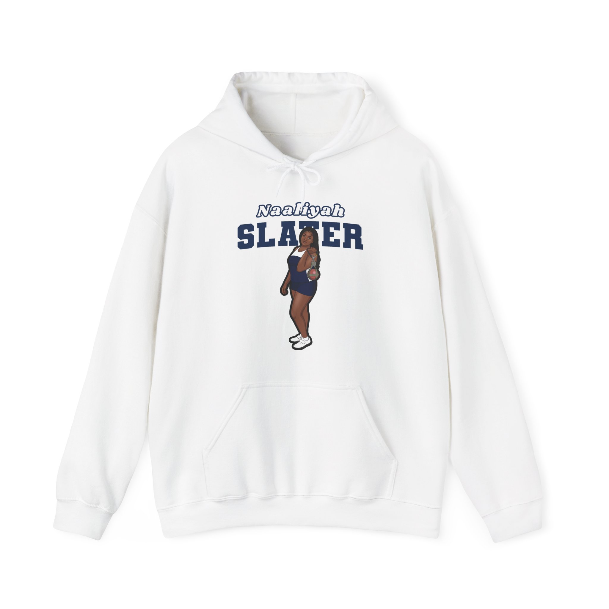 Hoodie — character_name_arch in White