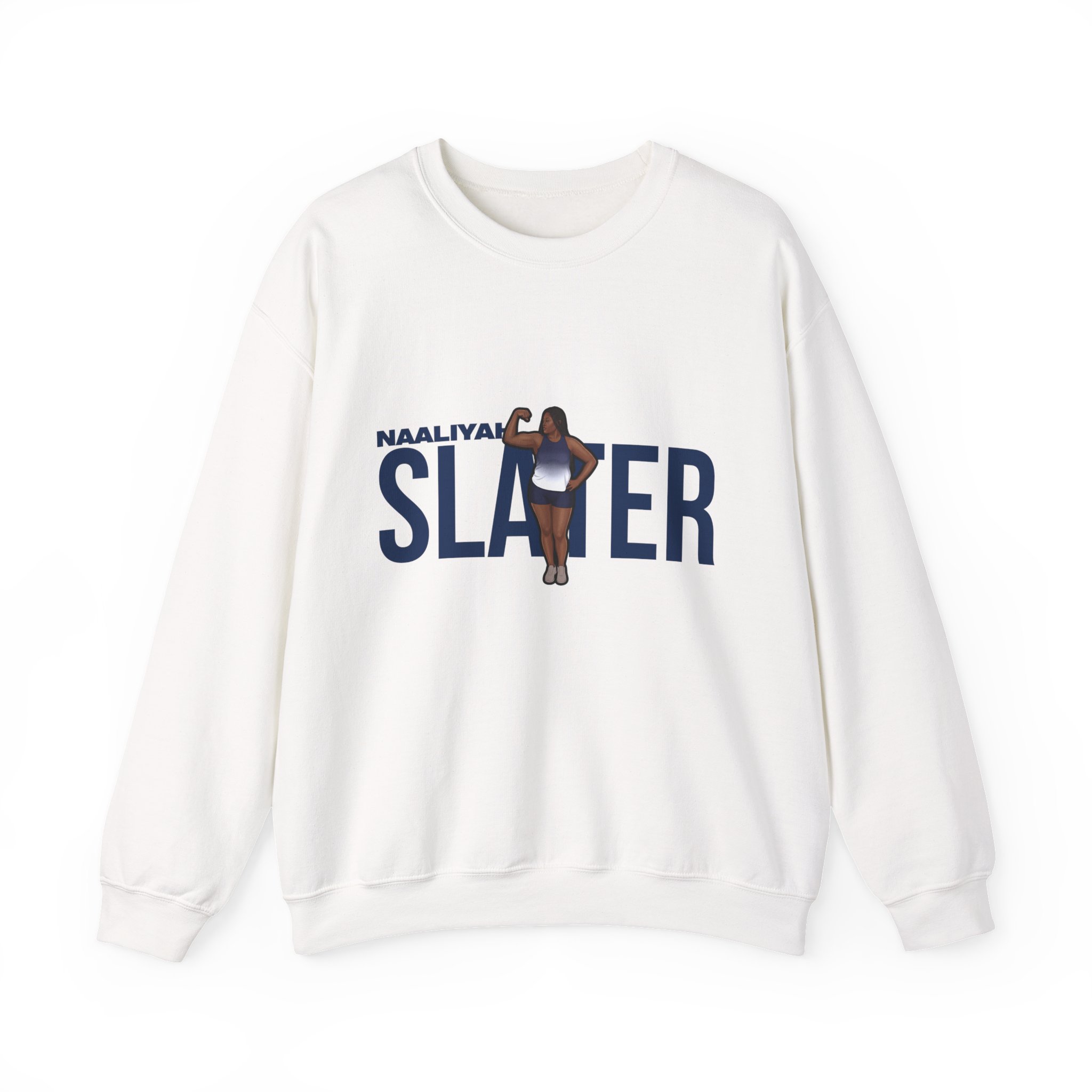 Crewneck Sweatshirt — character_player_name in White