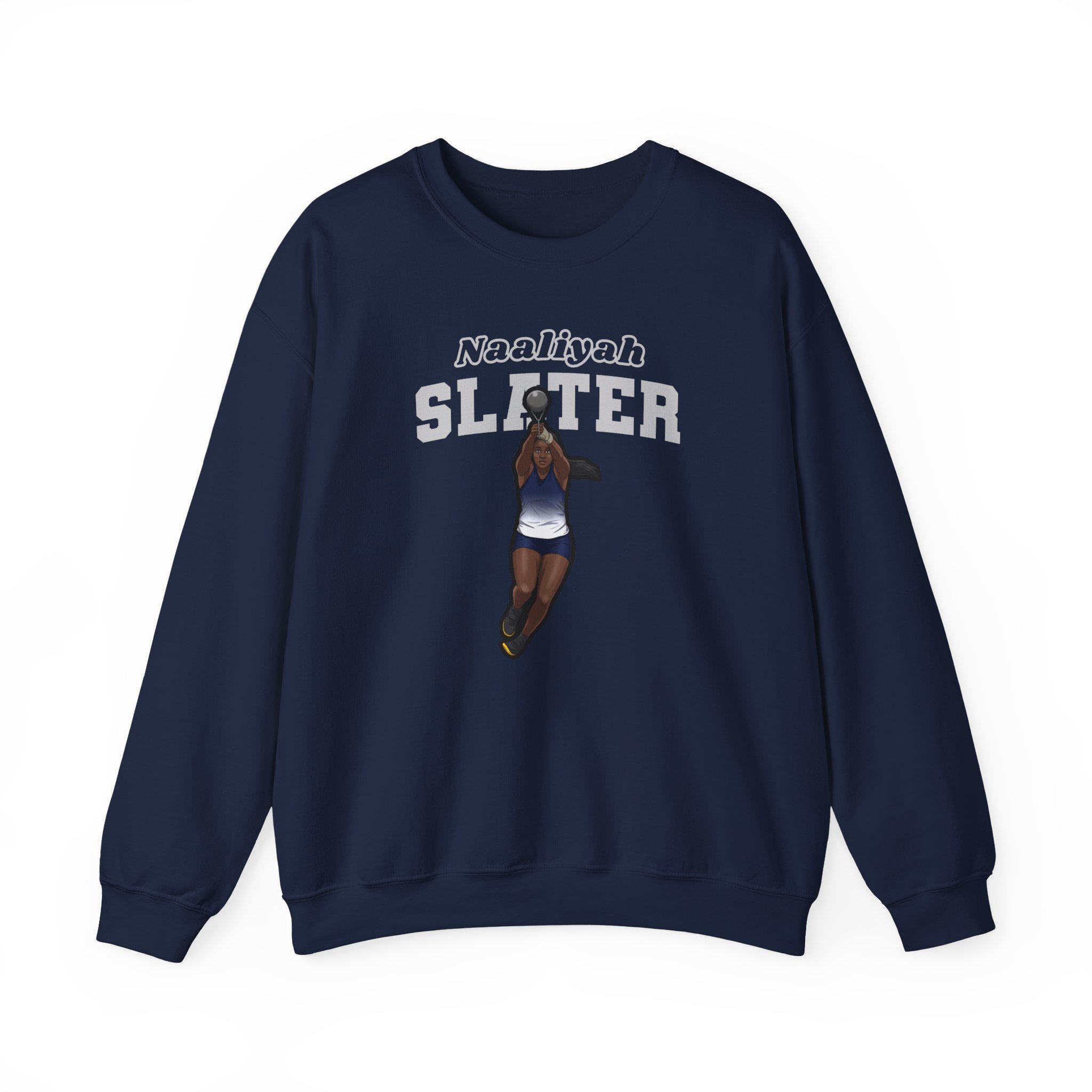 Crewneck Sweatshirt — character_name_arch in Navy