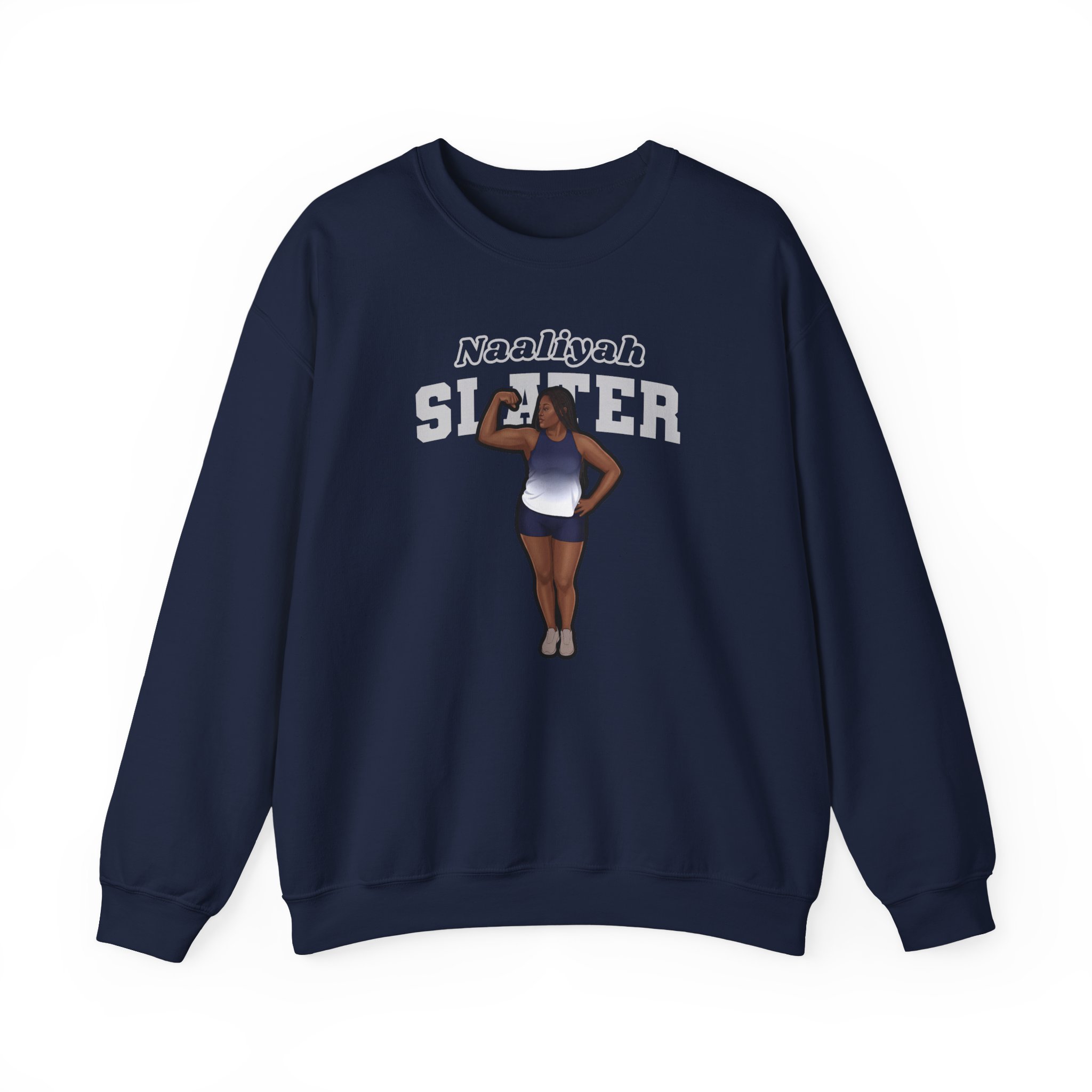 Crewneck Sweatshirt — character_name_arch in Navy