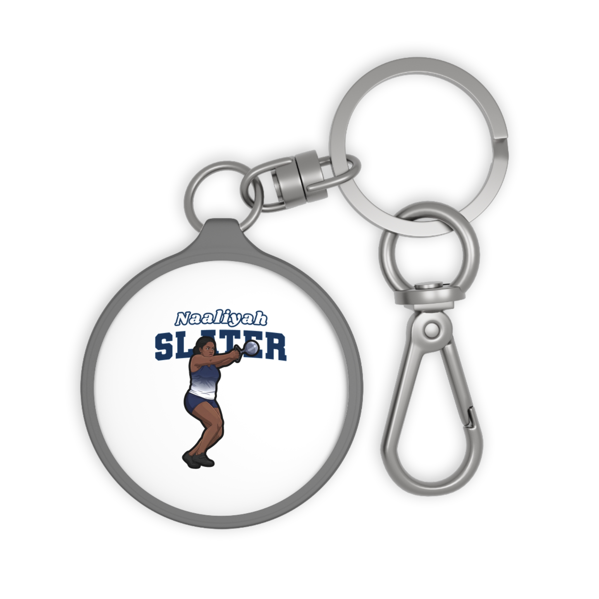 Keychain — character_name_arch in Grey