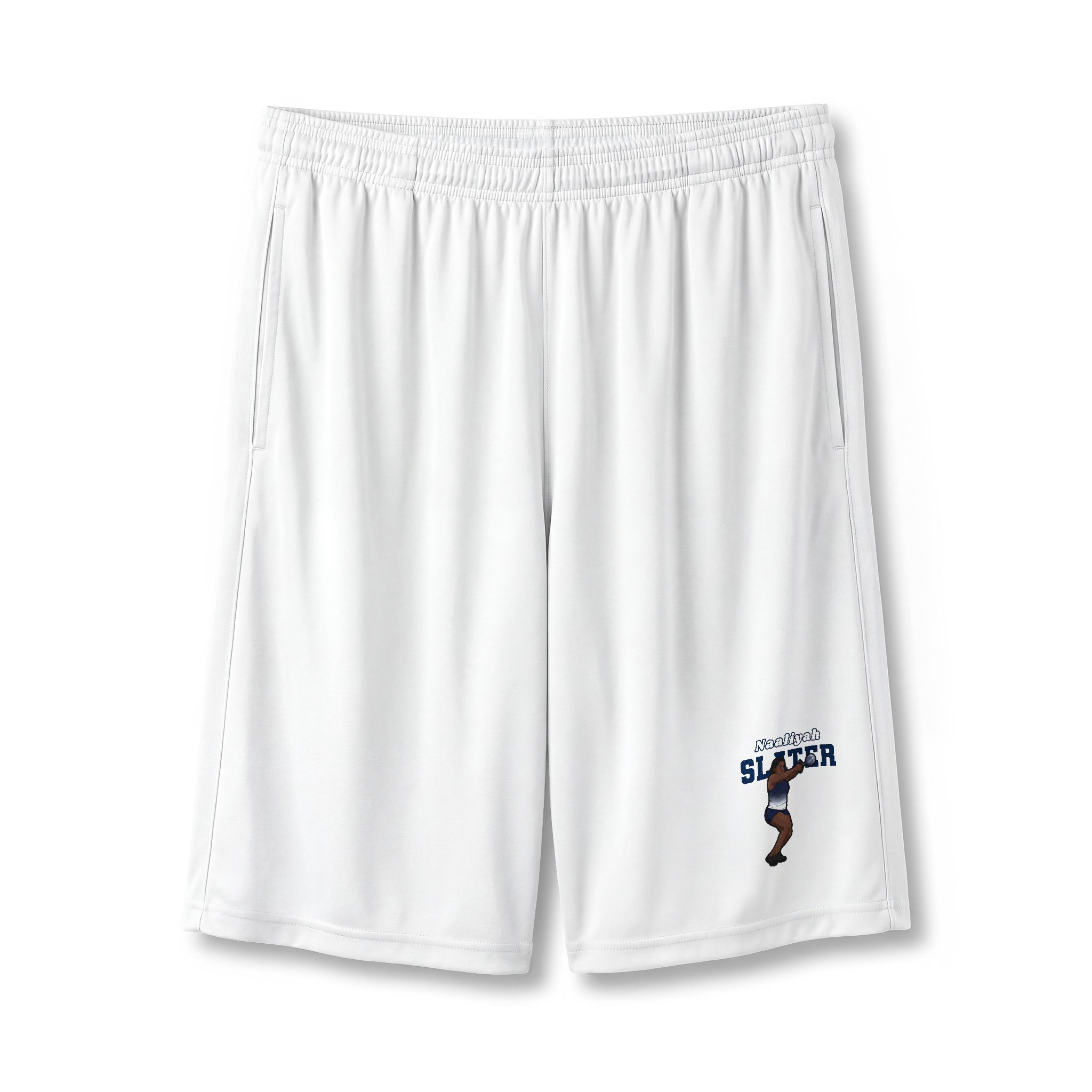 Shorts — character_name_arch in White