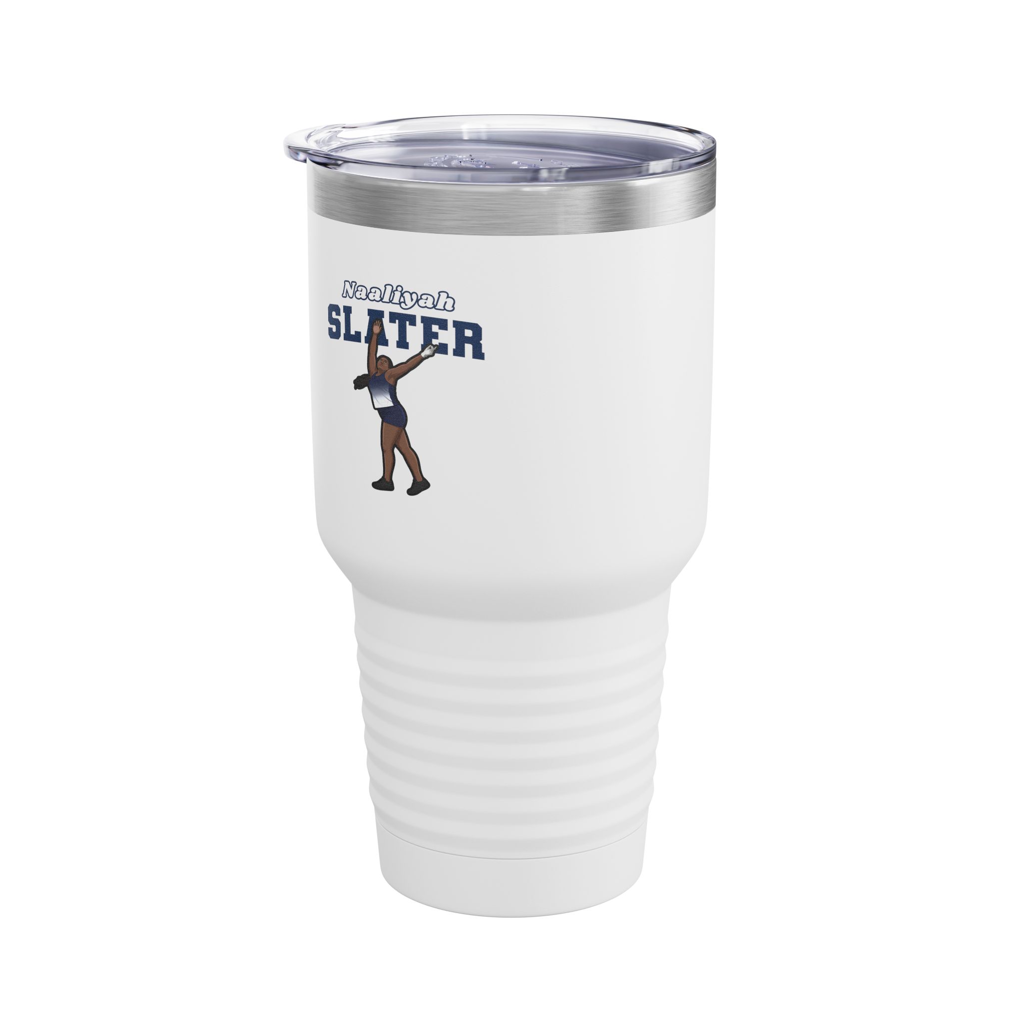 30oz Tumbler — character_name_arch in White