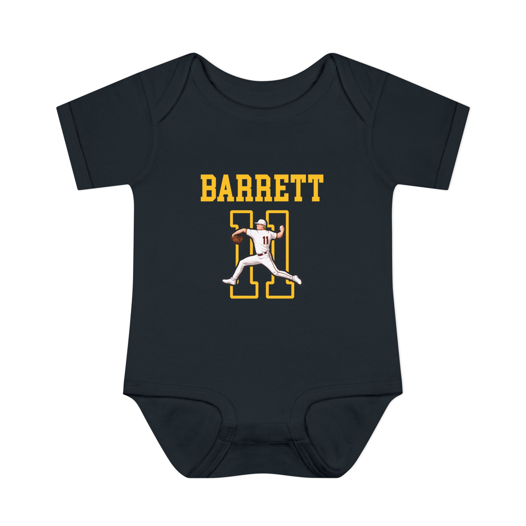 Baby Onesie — character_shirsey in Black