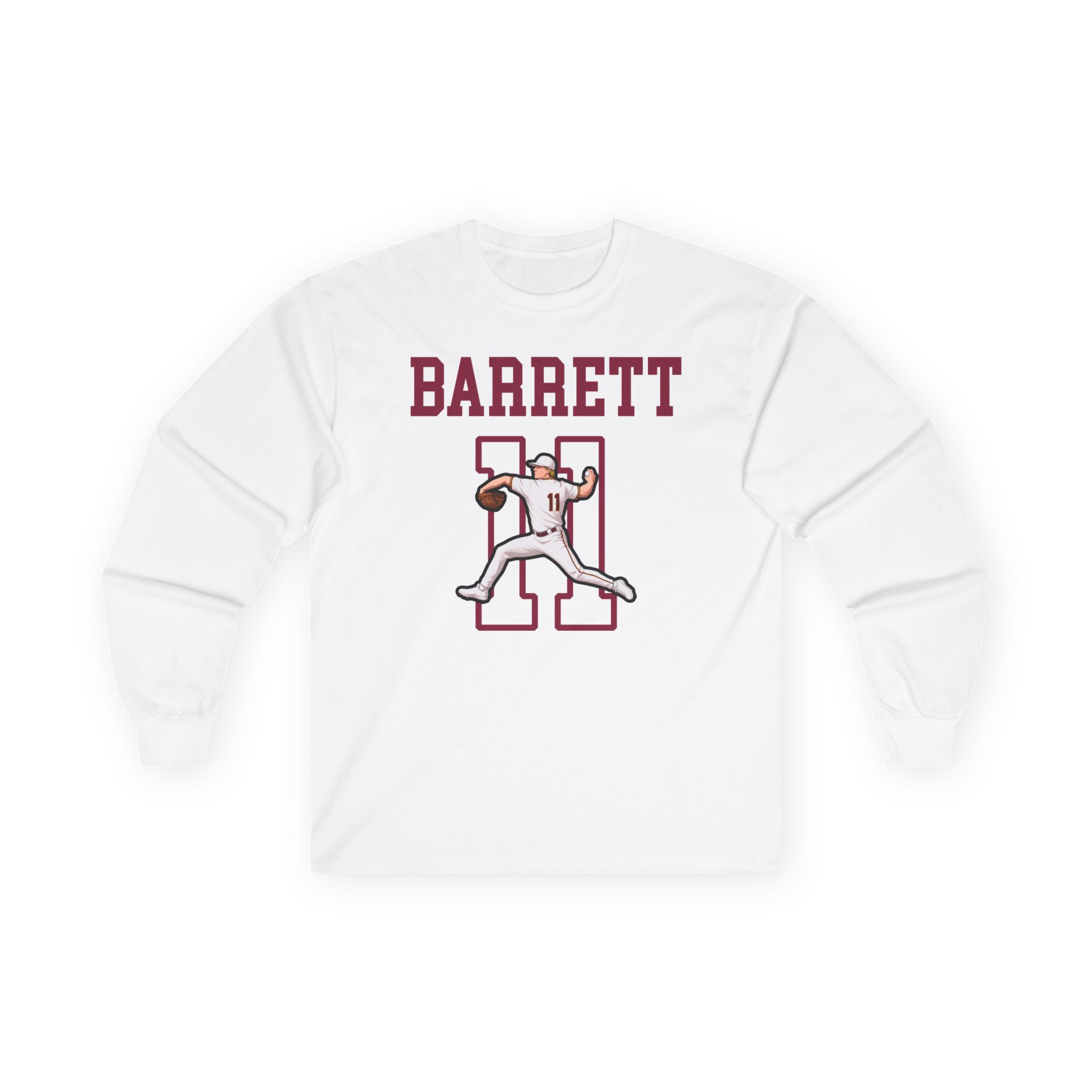 Long Sleeve Tee — character_shirsey in White