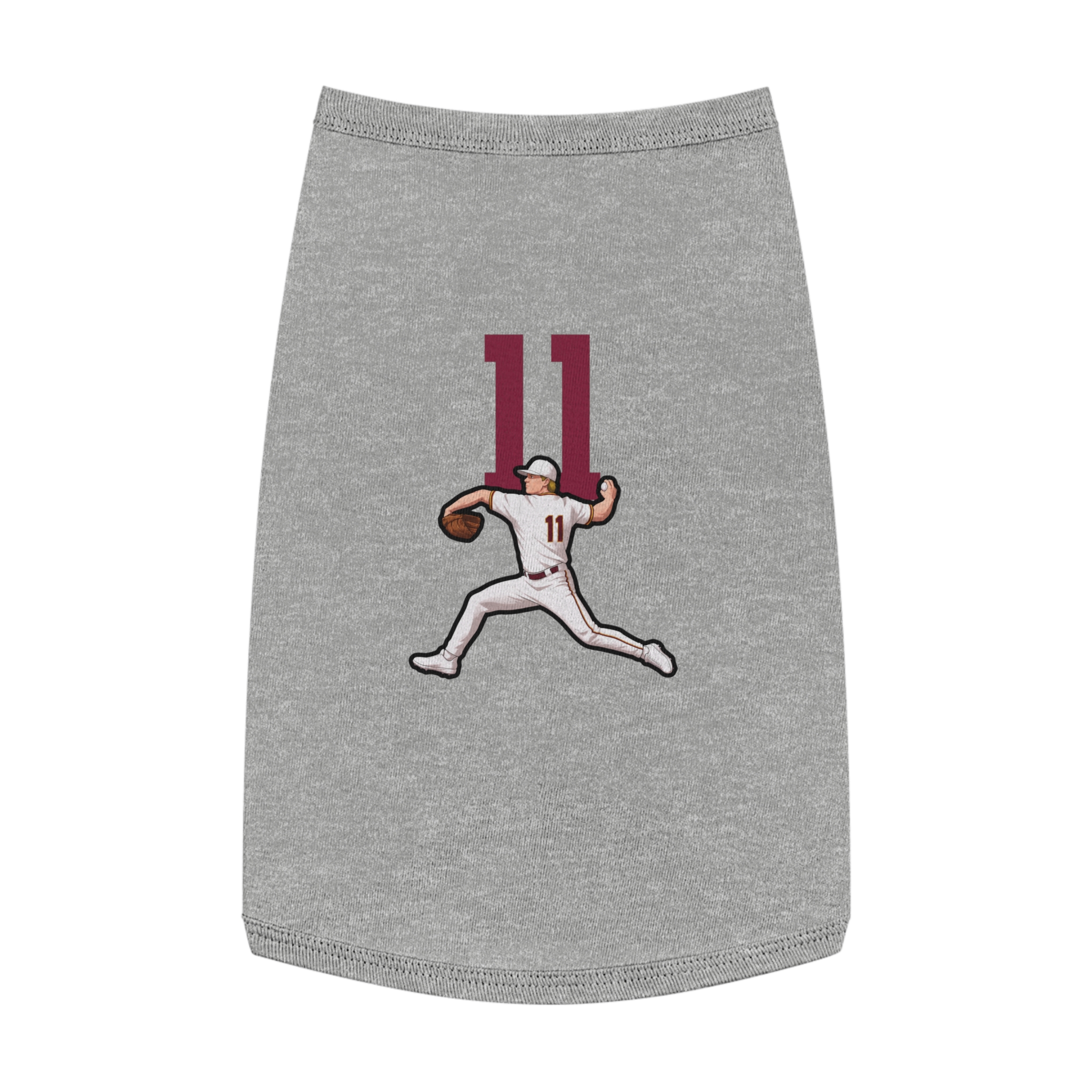 Pet Tank Top — character_number_top in White