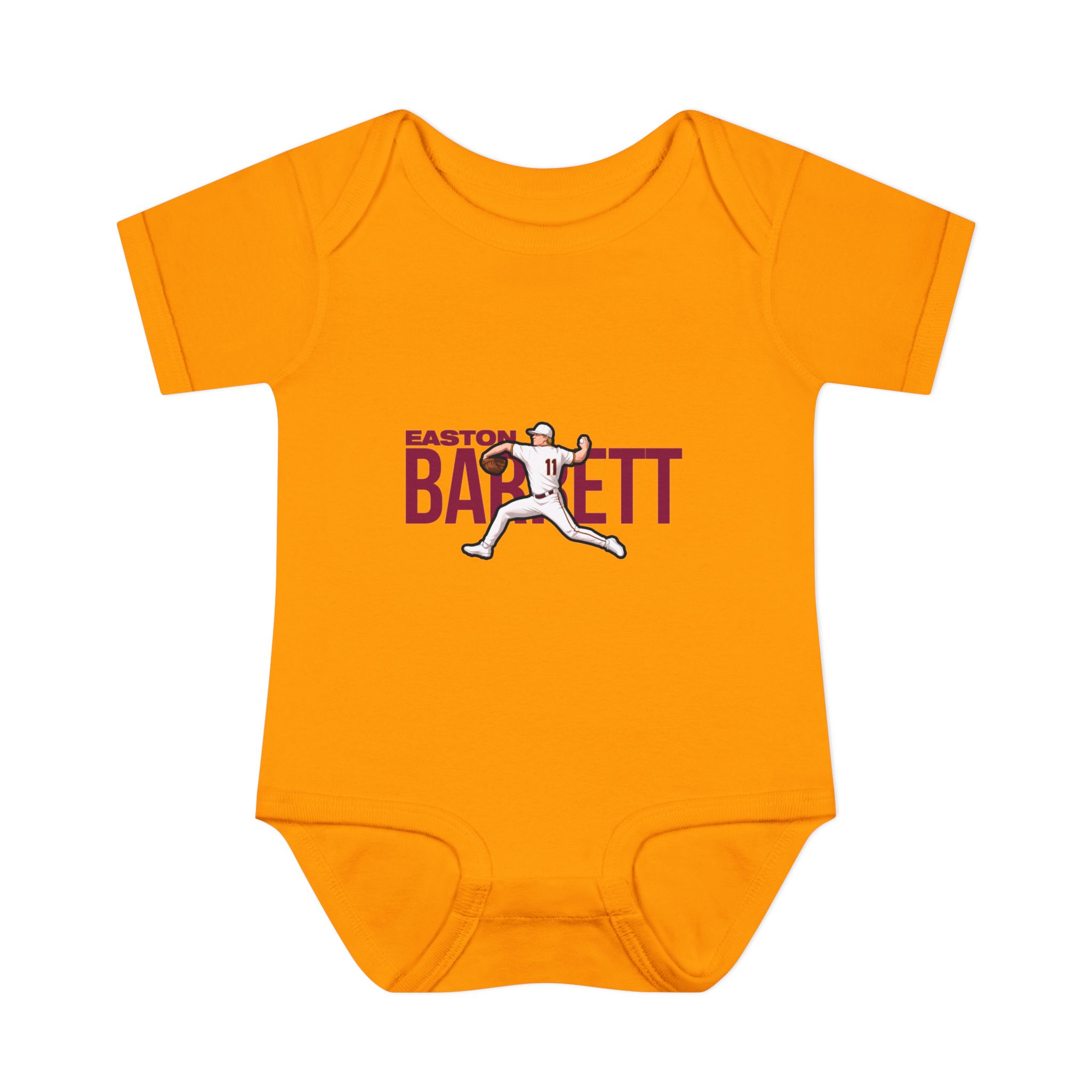 Baby Onesie — character_player_name in Gold