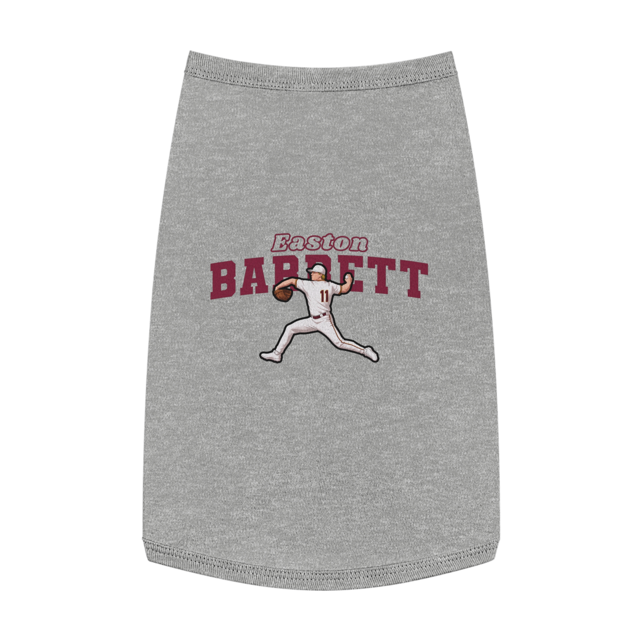 Pet Tank Top — character_name_arch in White