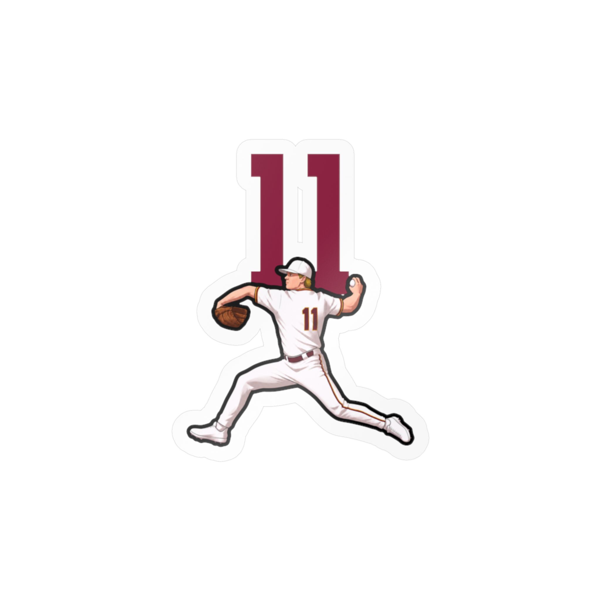 Vinyl Sticker — character_number_top in Classic