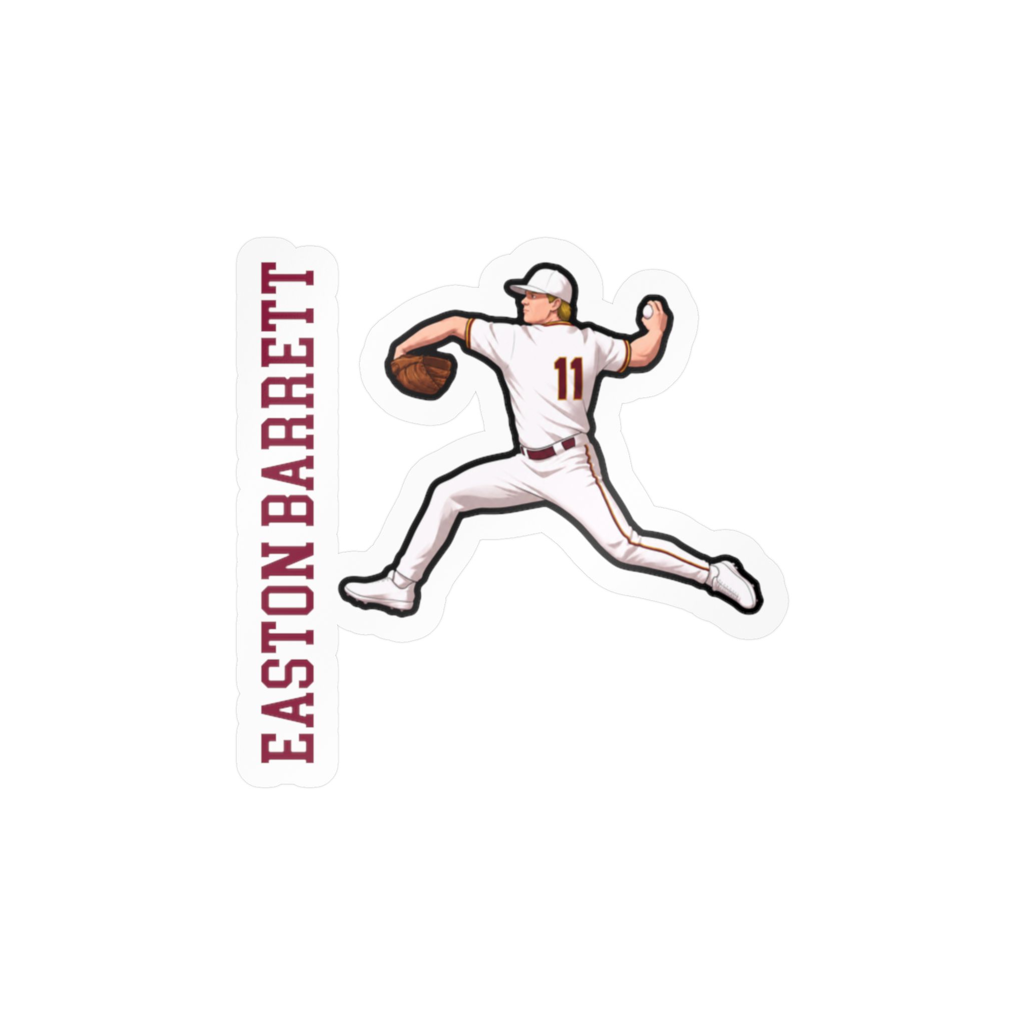 Vinyl Sticker — character_name_vertical in Classic