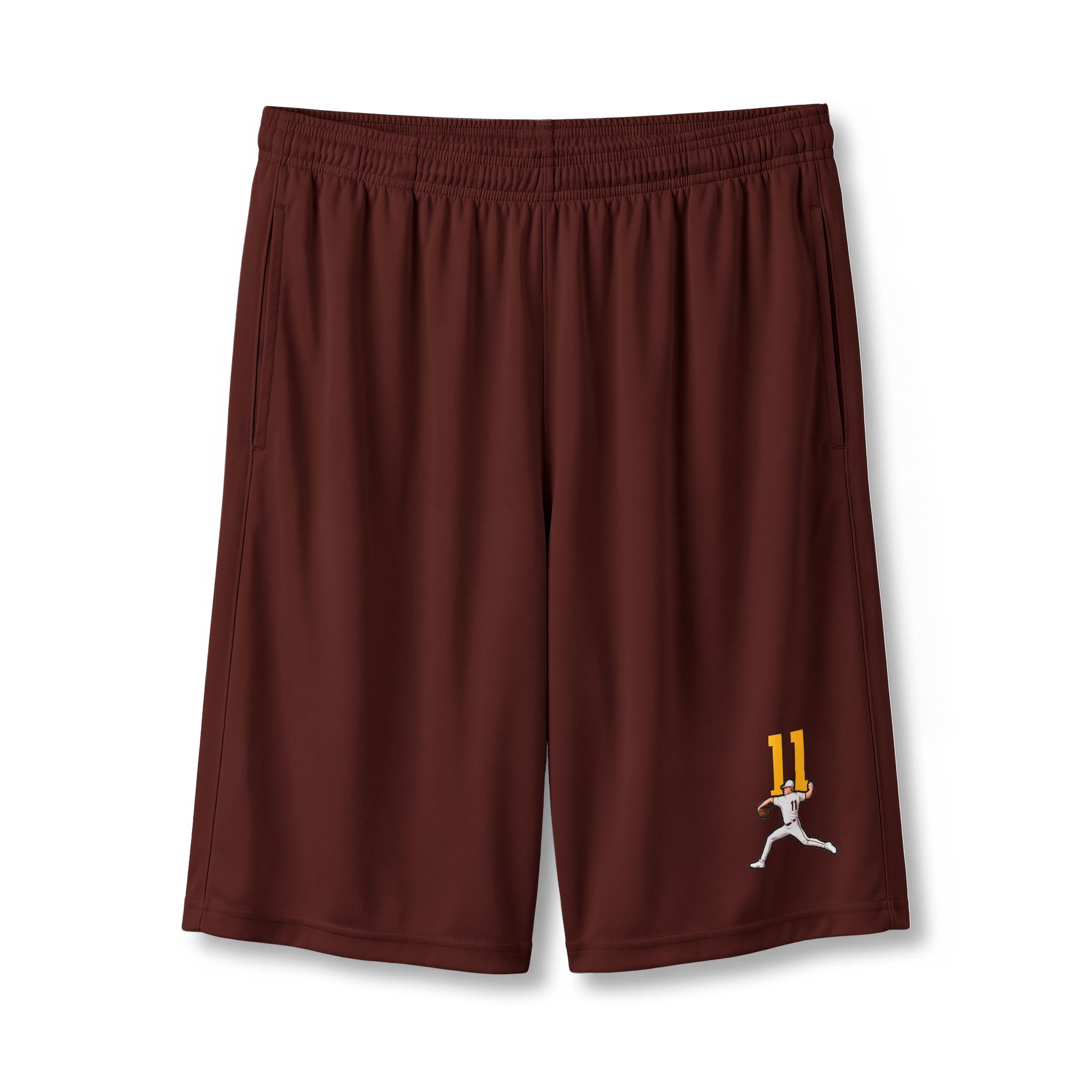 Shorts — character_number_top in Maroon