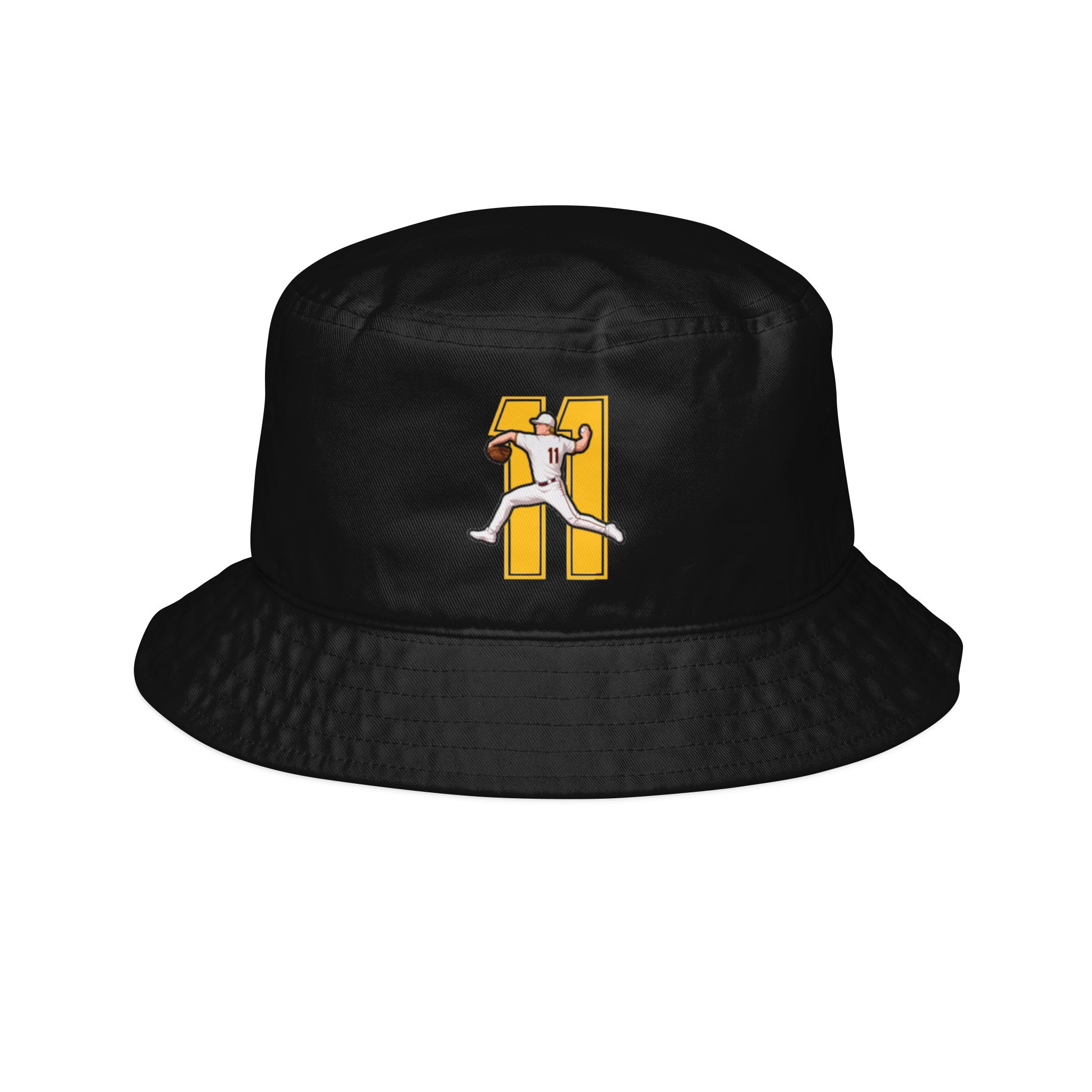 Bucket Hat — character_number in Black