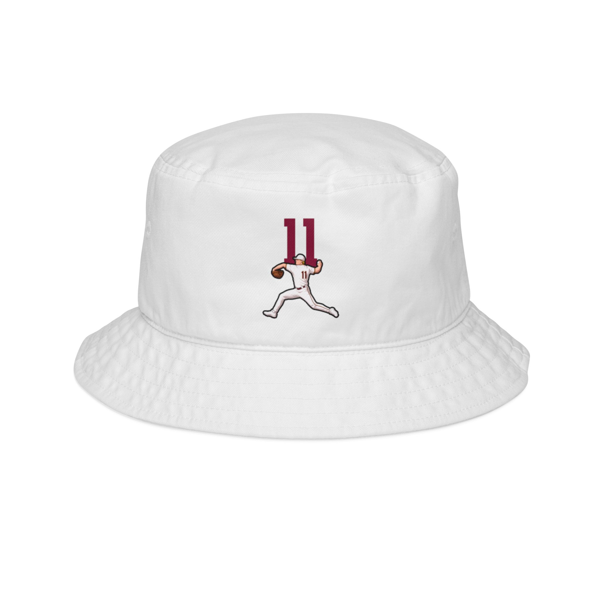 Bucket Hat — character_number_top in White