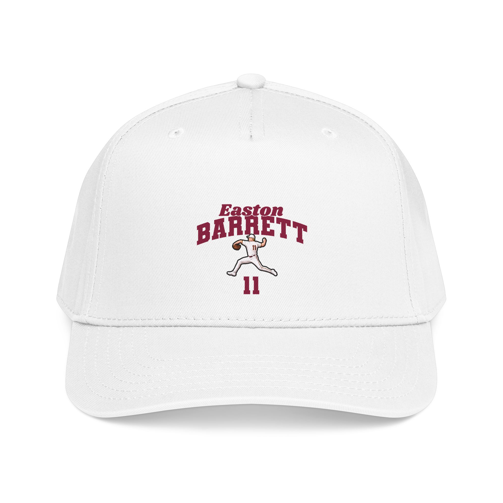 Baseball Cap — character_signature_arch in White