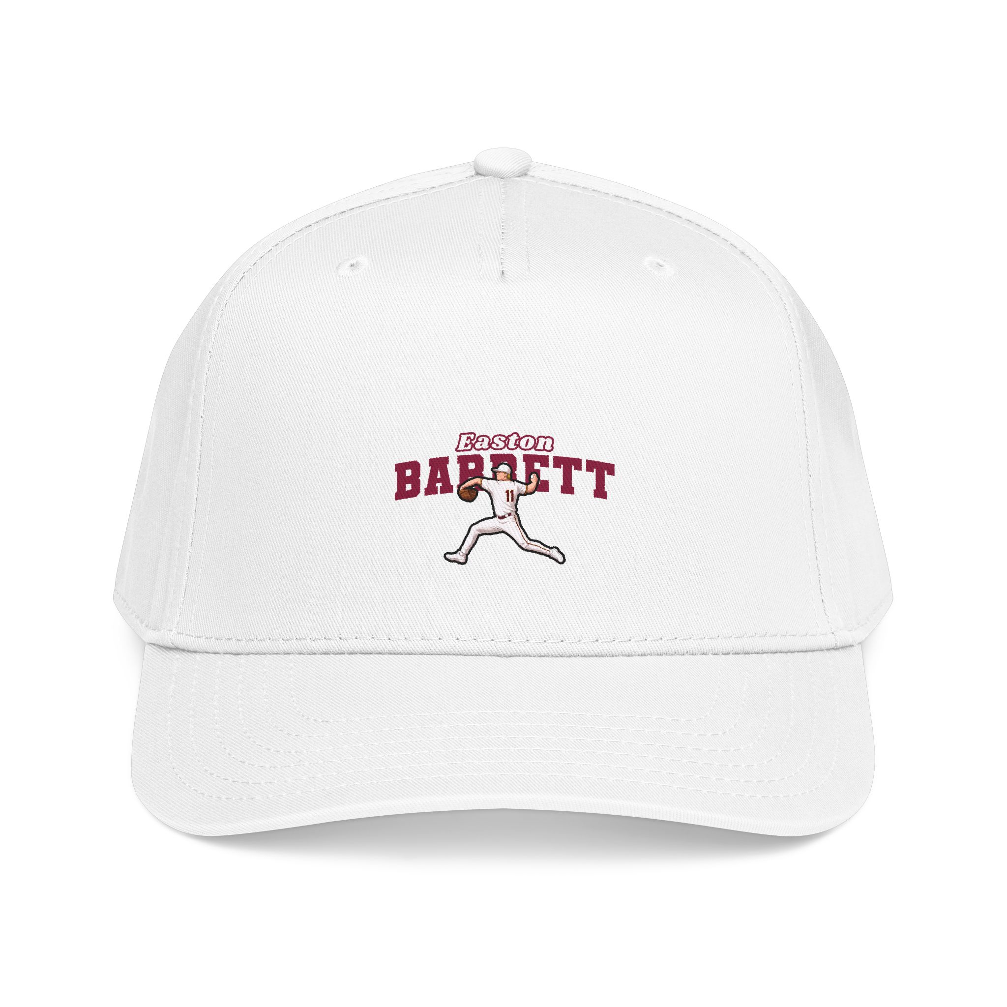 Baseball Cap — character_name_arch in White