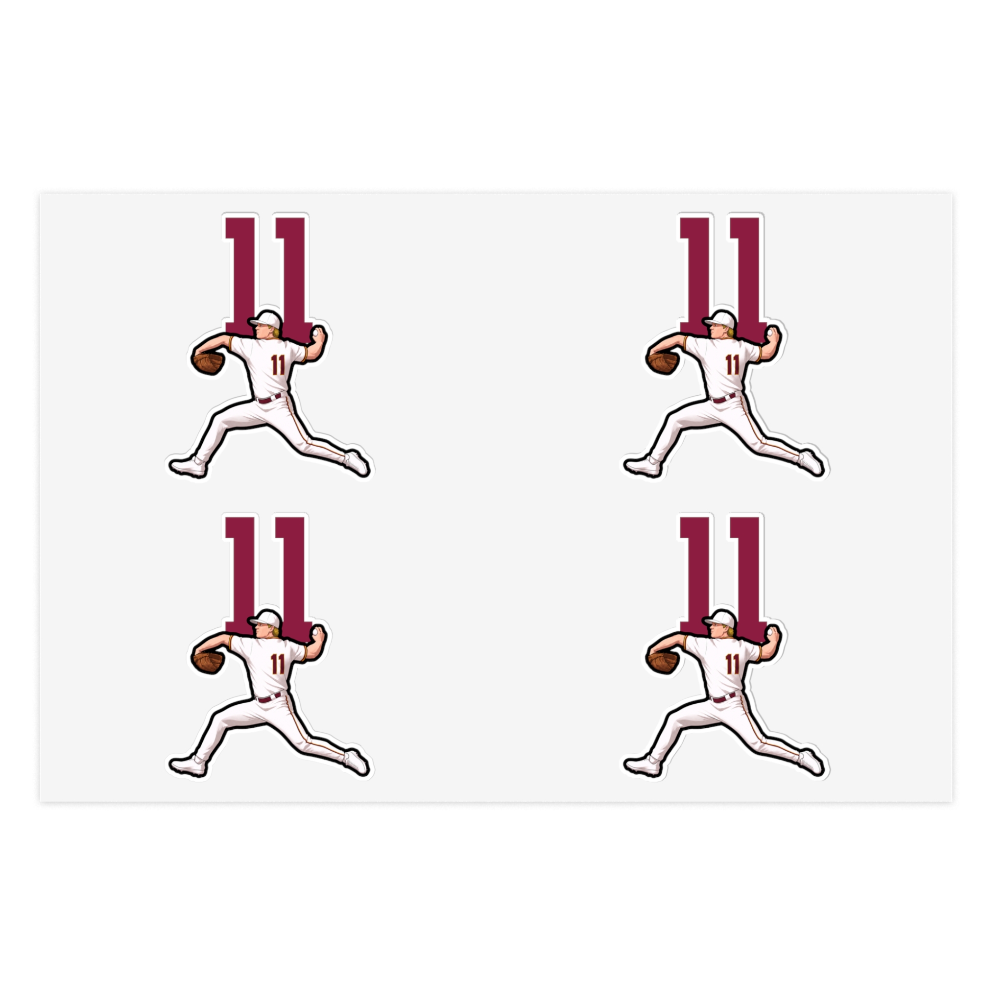 Sticker Sheet — character_number_top in Classic