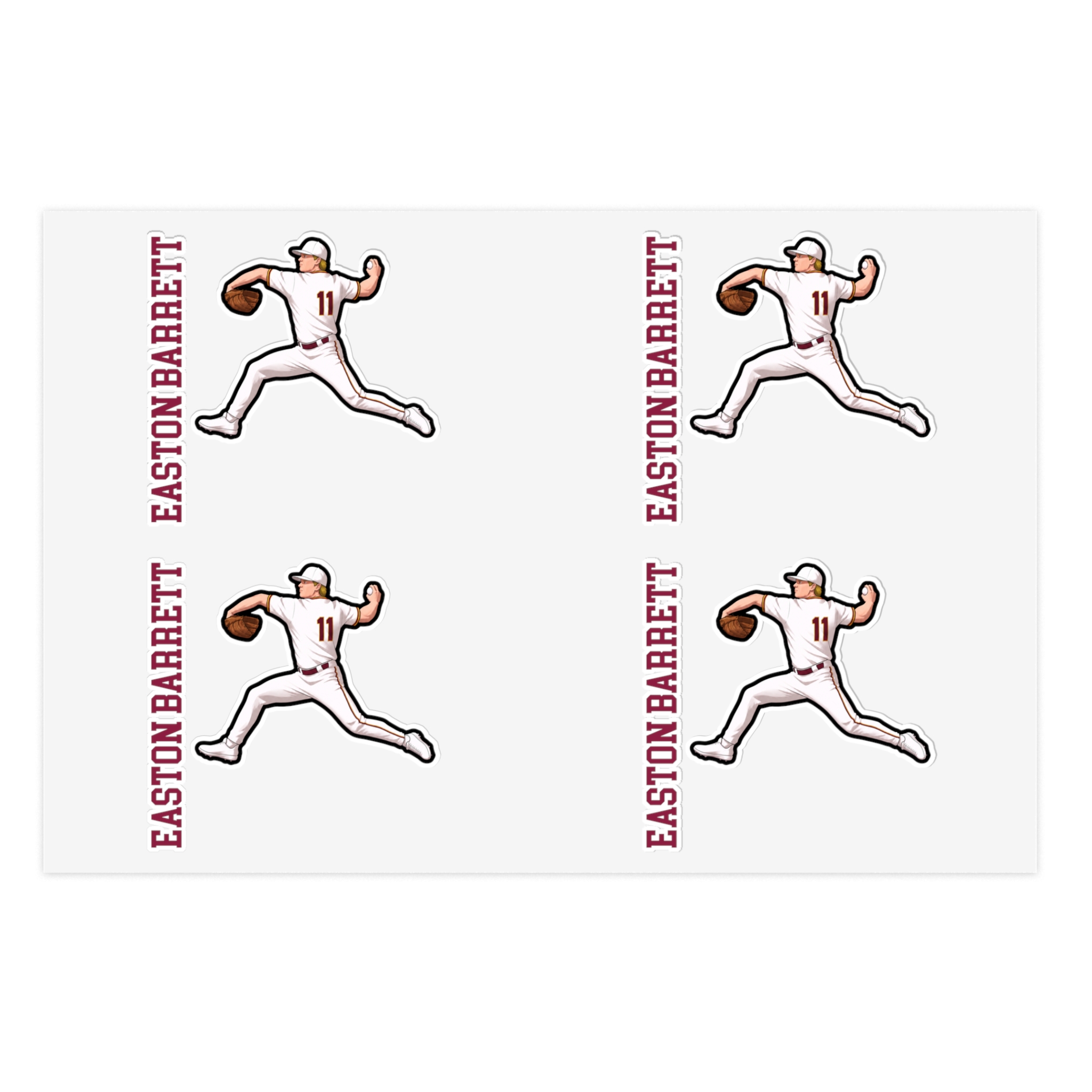 Sticker Sheet — character_name_vertical in Classic