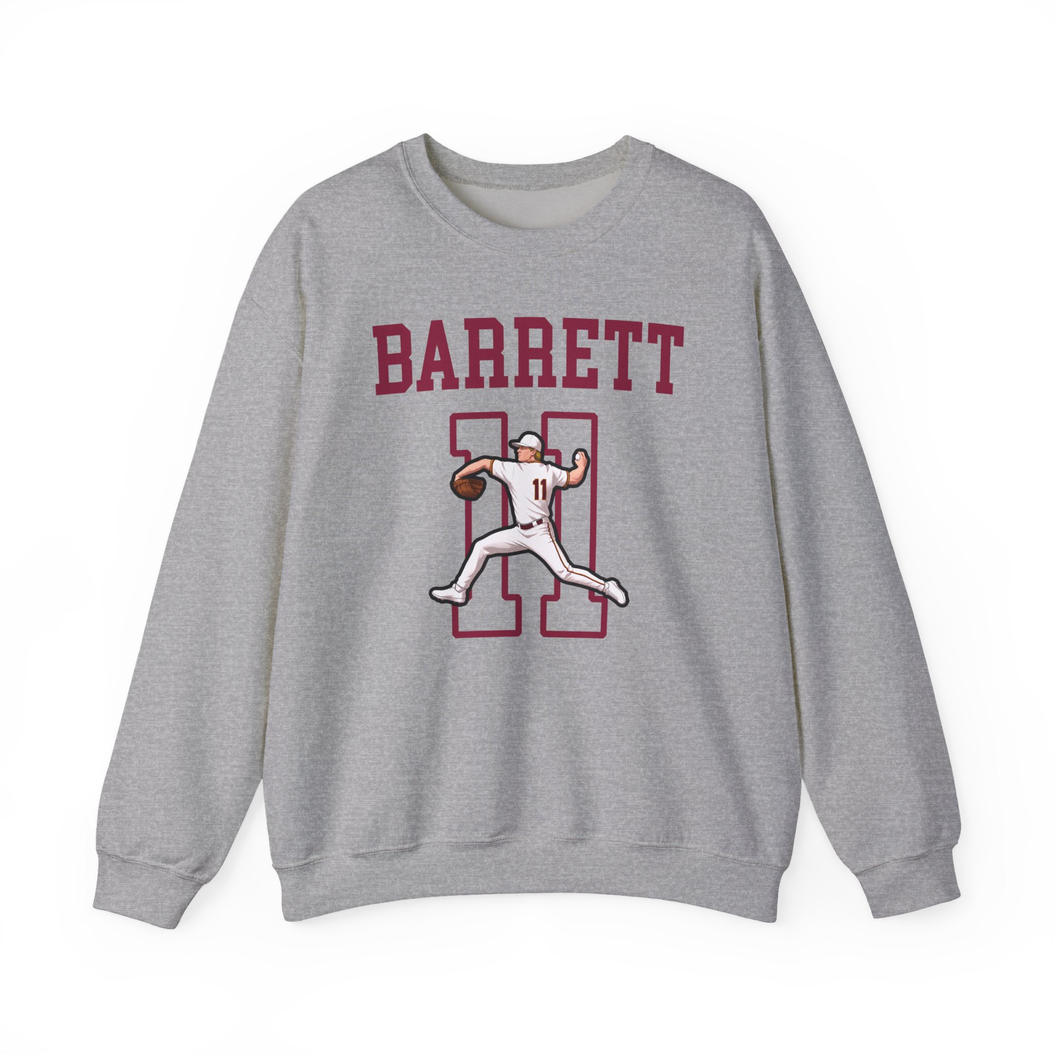 Crewneck Sweatshirt — character_shirsey in Grey