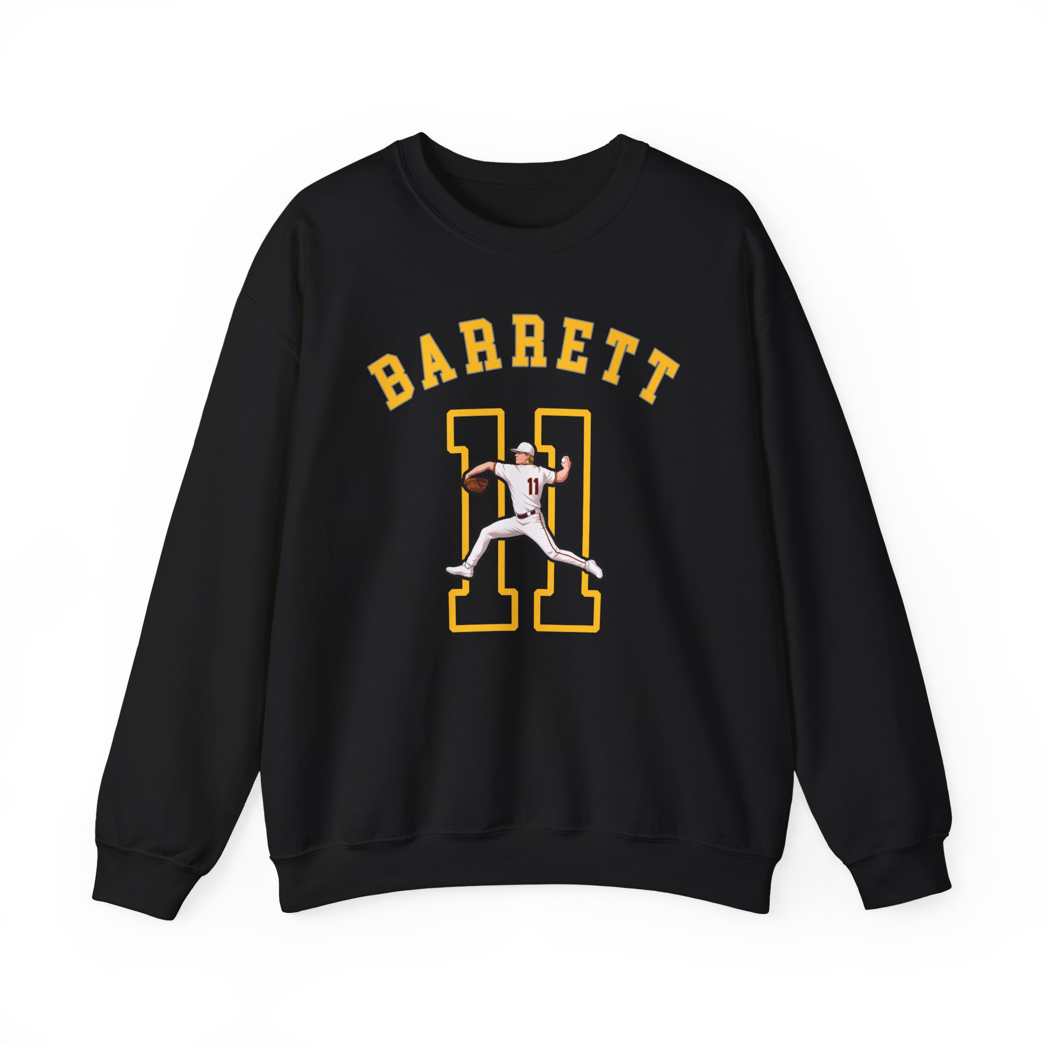 Crewneck Sweatshirt — character_shirsey_arch in Black