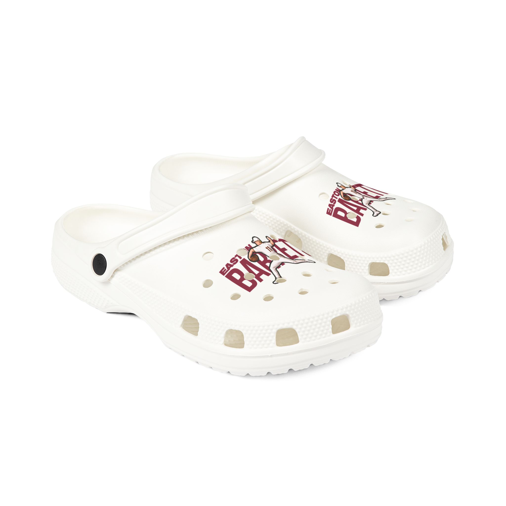 Rubber Clogs — character_player_name in White