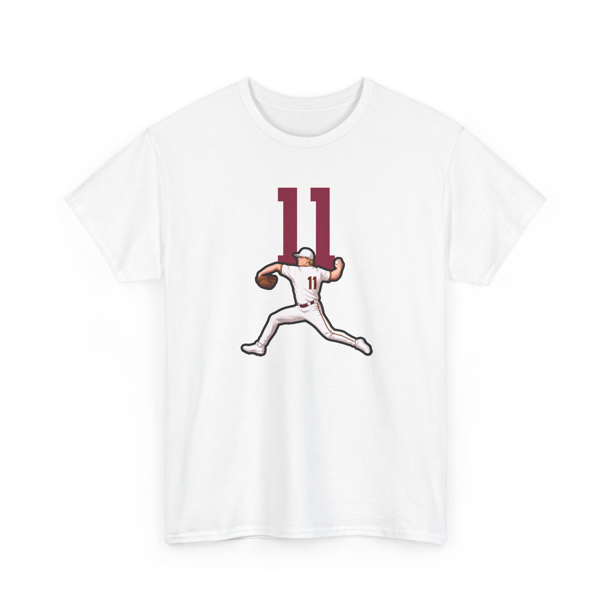 Tee — character_number_top in White