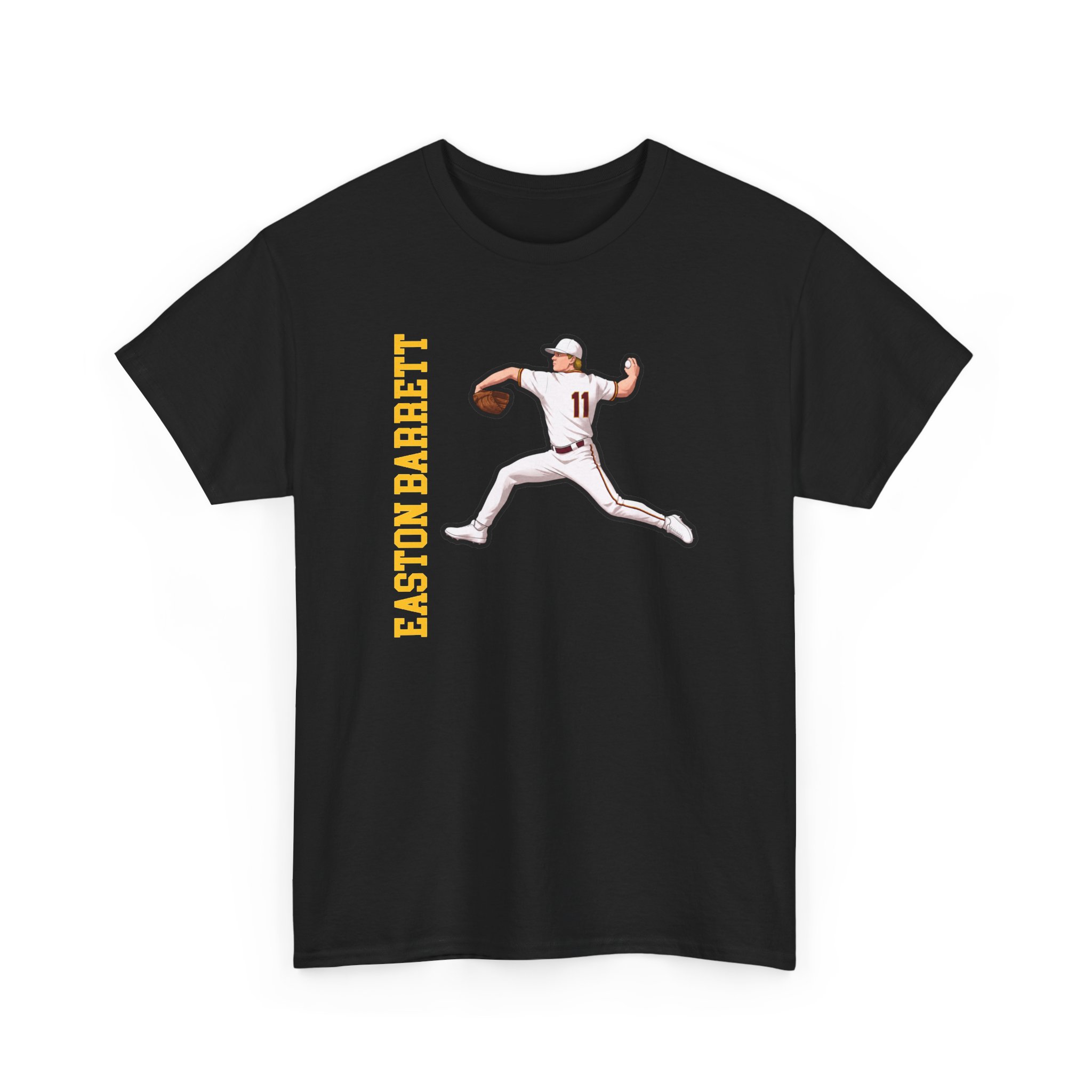 Tee — character_name_vertical in Black