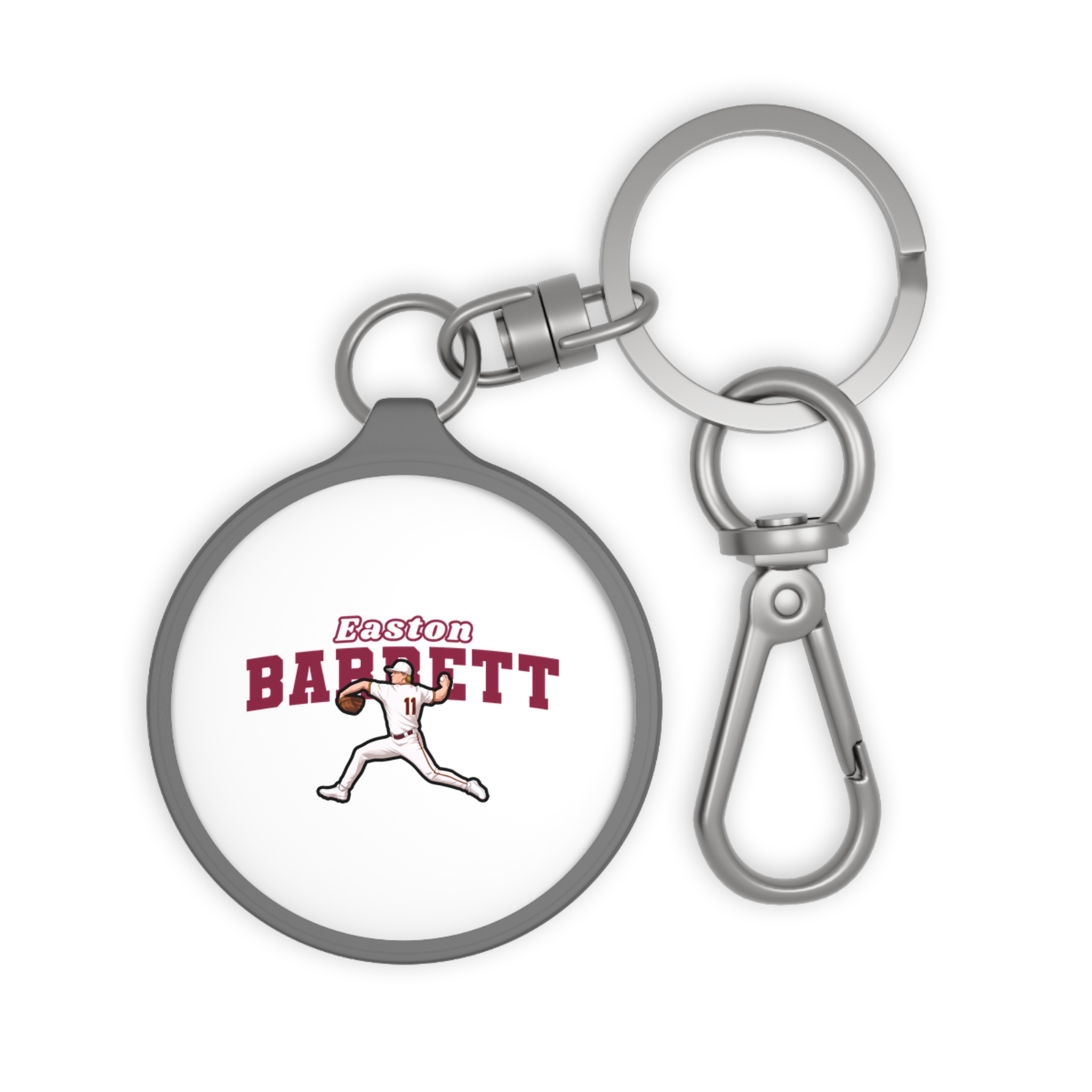 Keychain — character_name_arch in Grey
