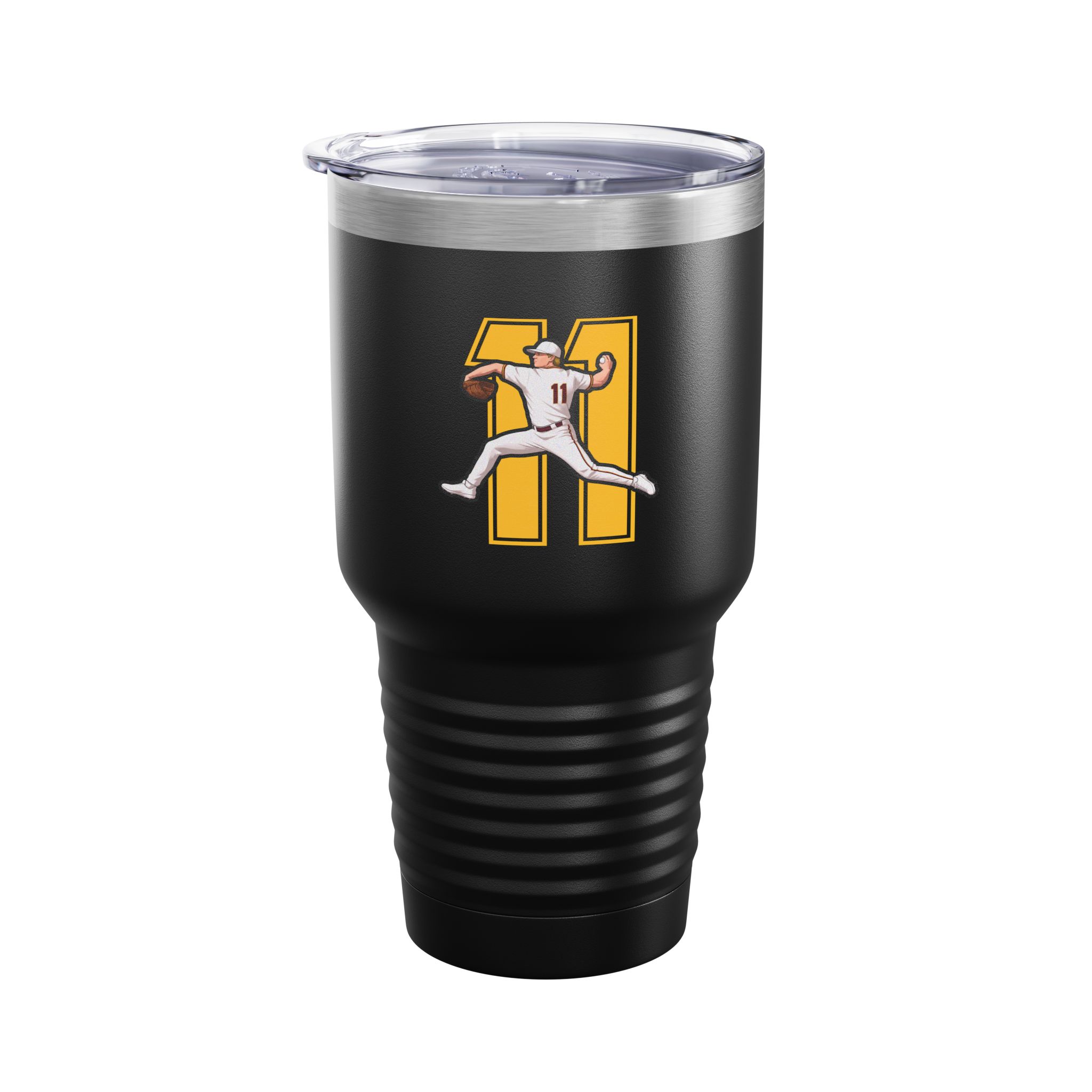 30oz Tumbler — character_number in Black