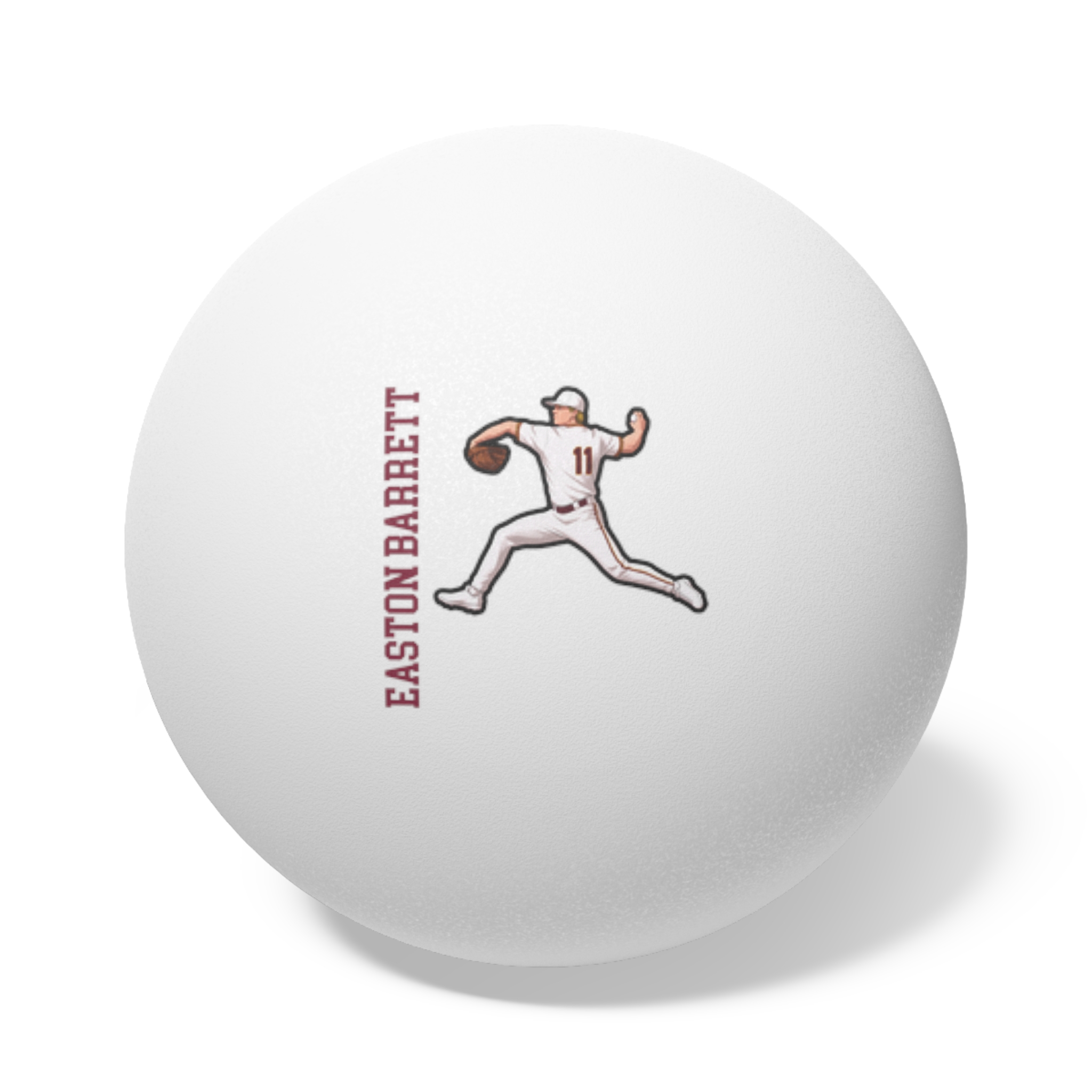 Ping Pong Balls, 6 pcs — character_name_vertical in White