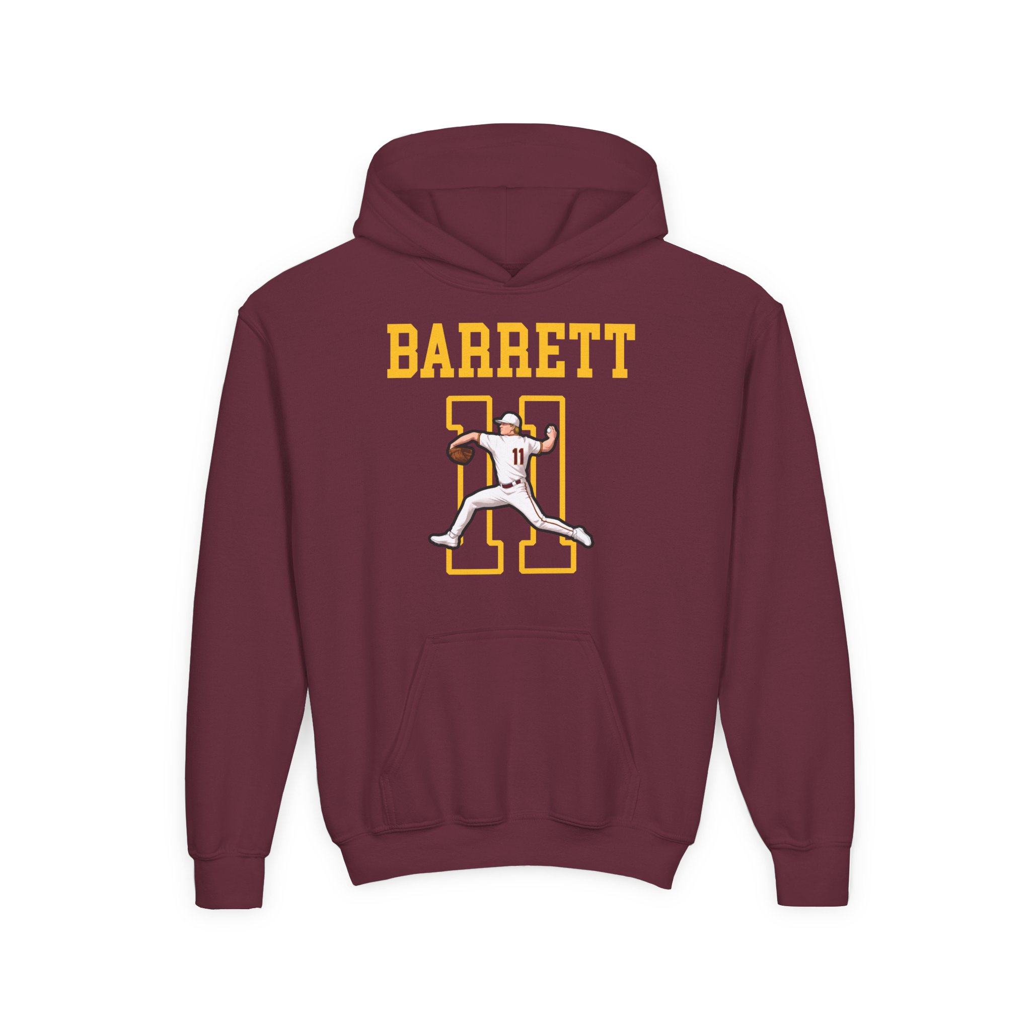 Youth Hoodie — character_shirsey in Maroon