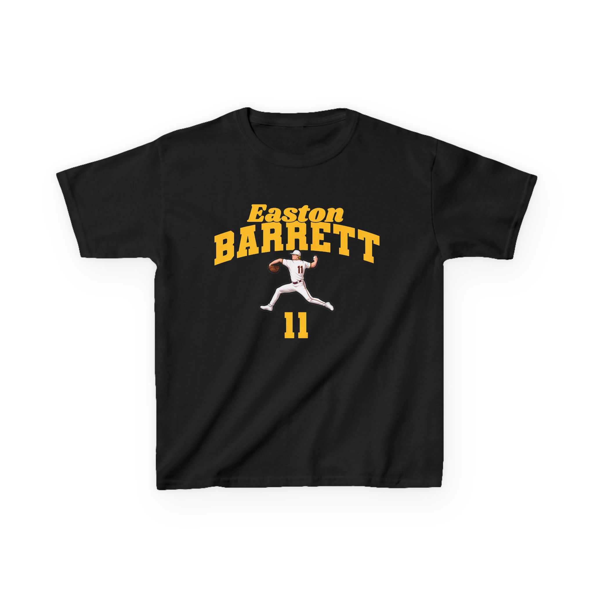 Youth Tee — character_signature_arch in Black