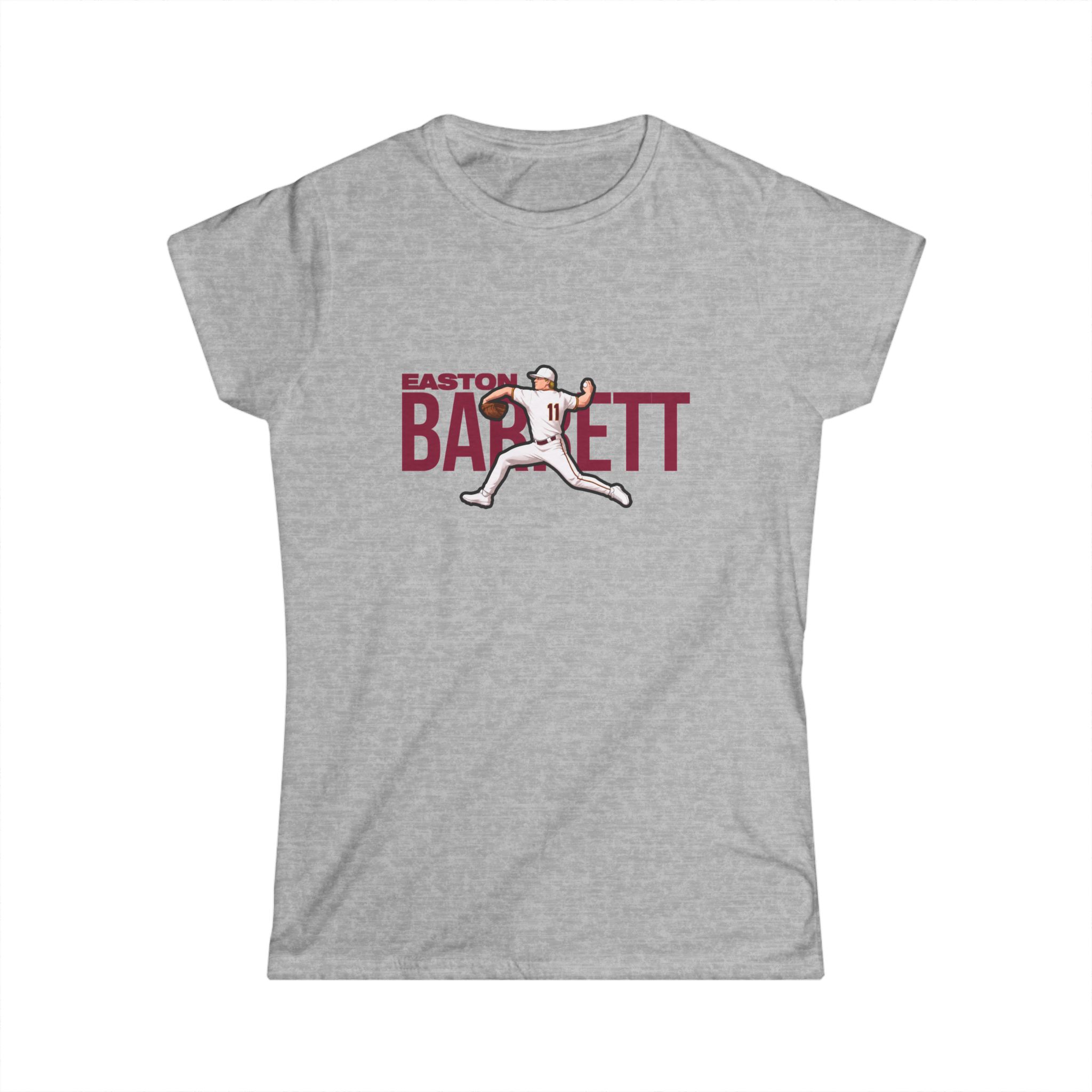 Women's Softstyle Tee — character_player_name in Grey