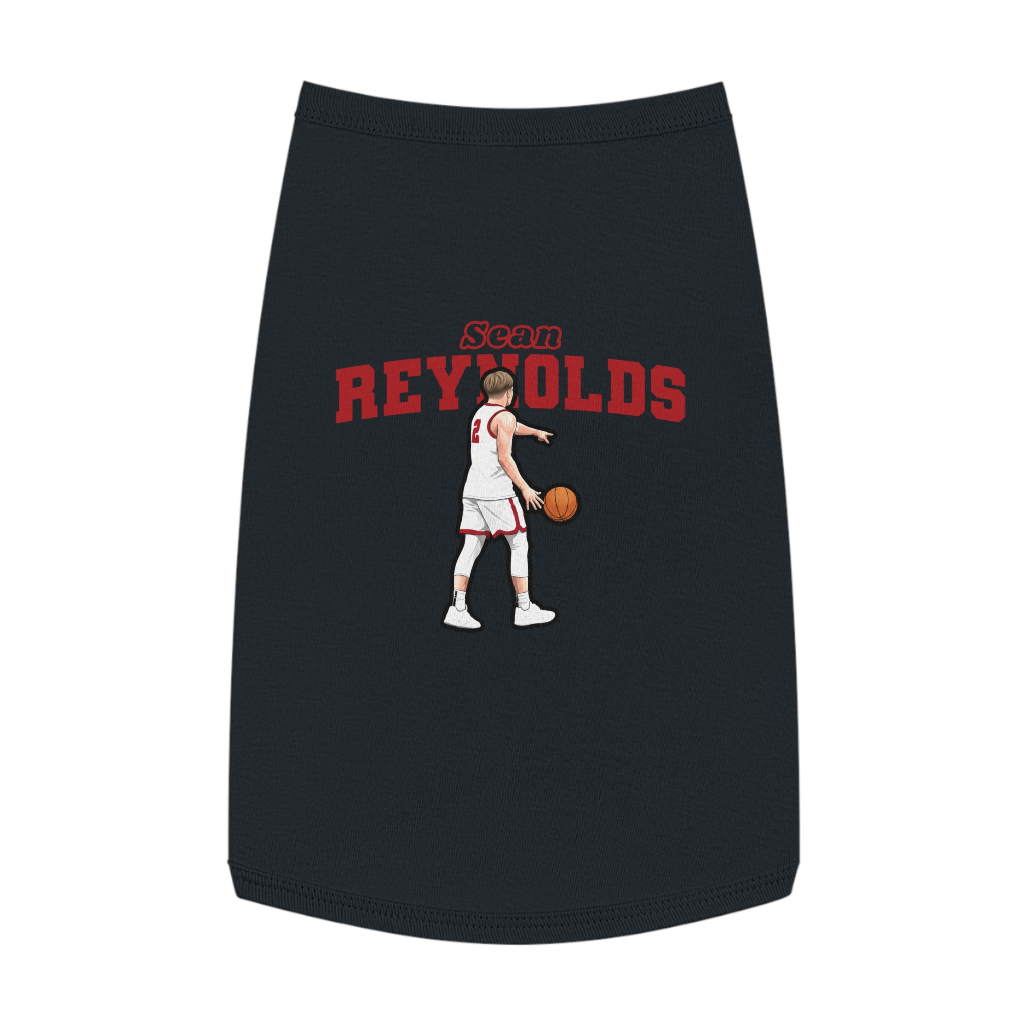 Pet Tank Top — character_name_arch in Black