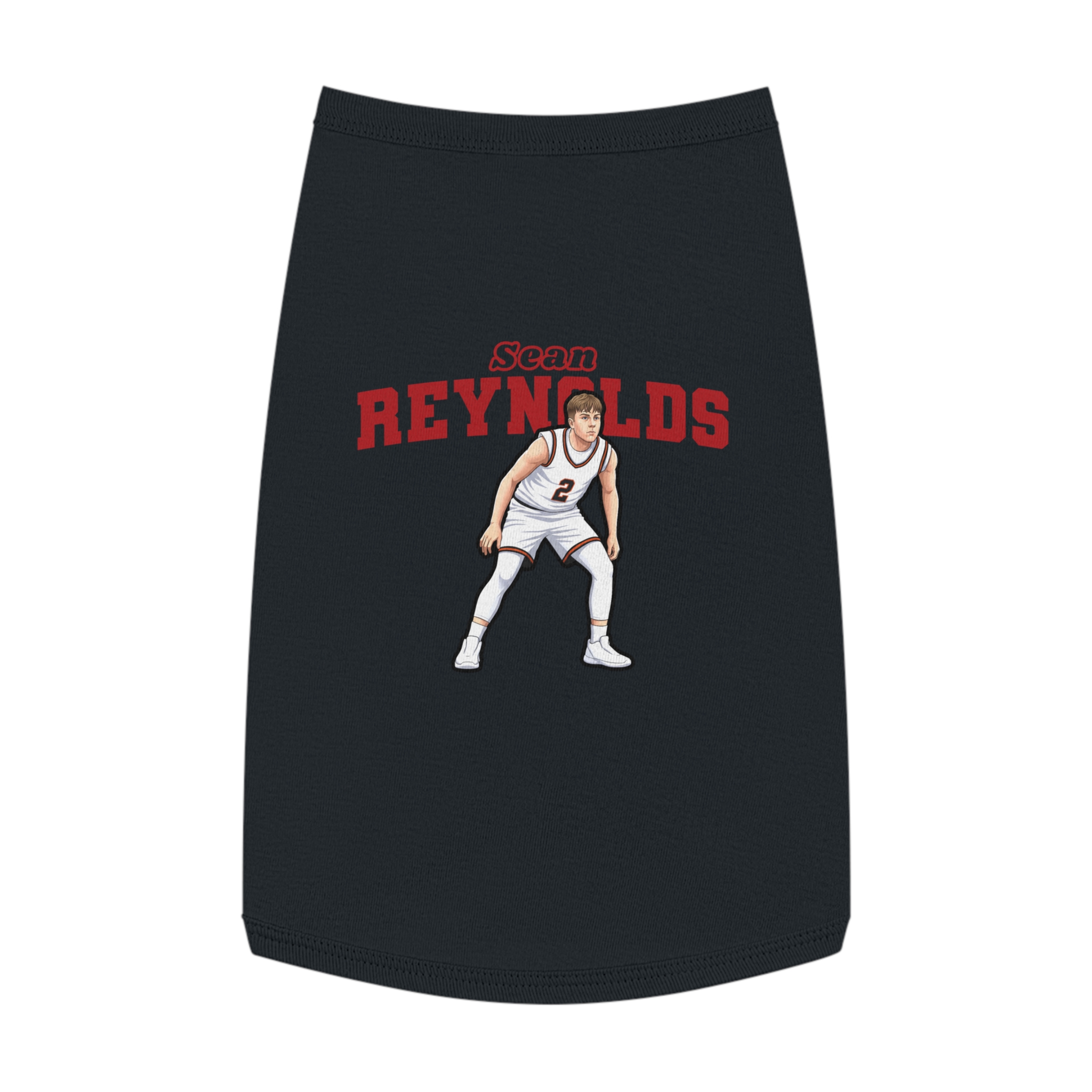 Pet Tank Top — character_name_arch in Black