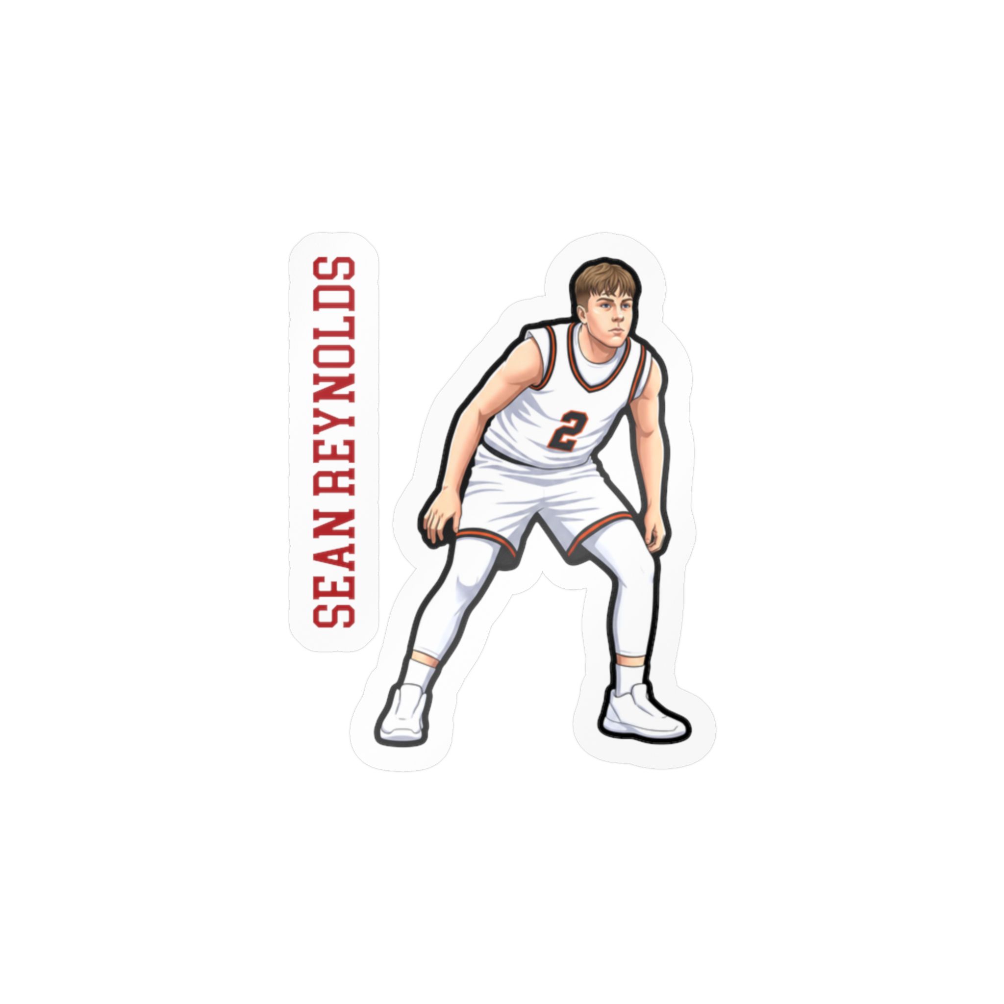Vinyl Sticker — character_name_vertical in Classic