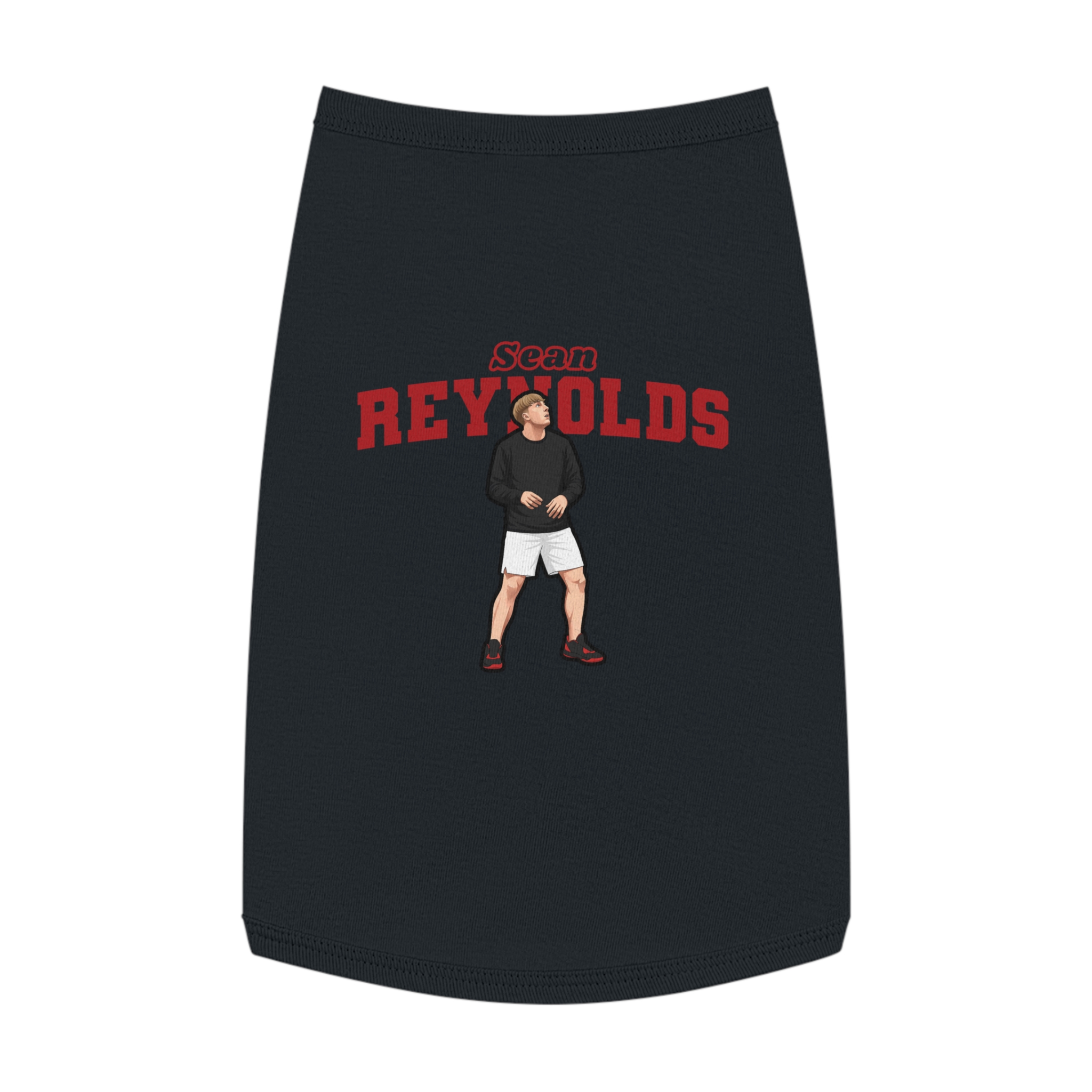Pet Tank Top — character_name_arch in White