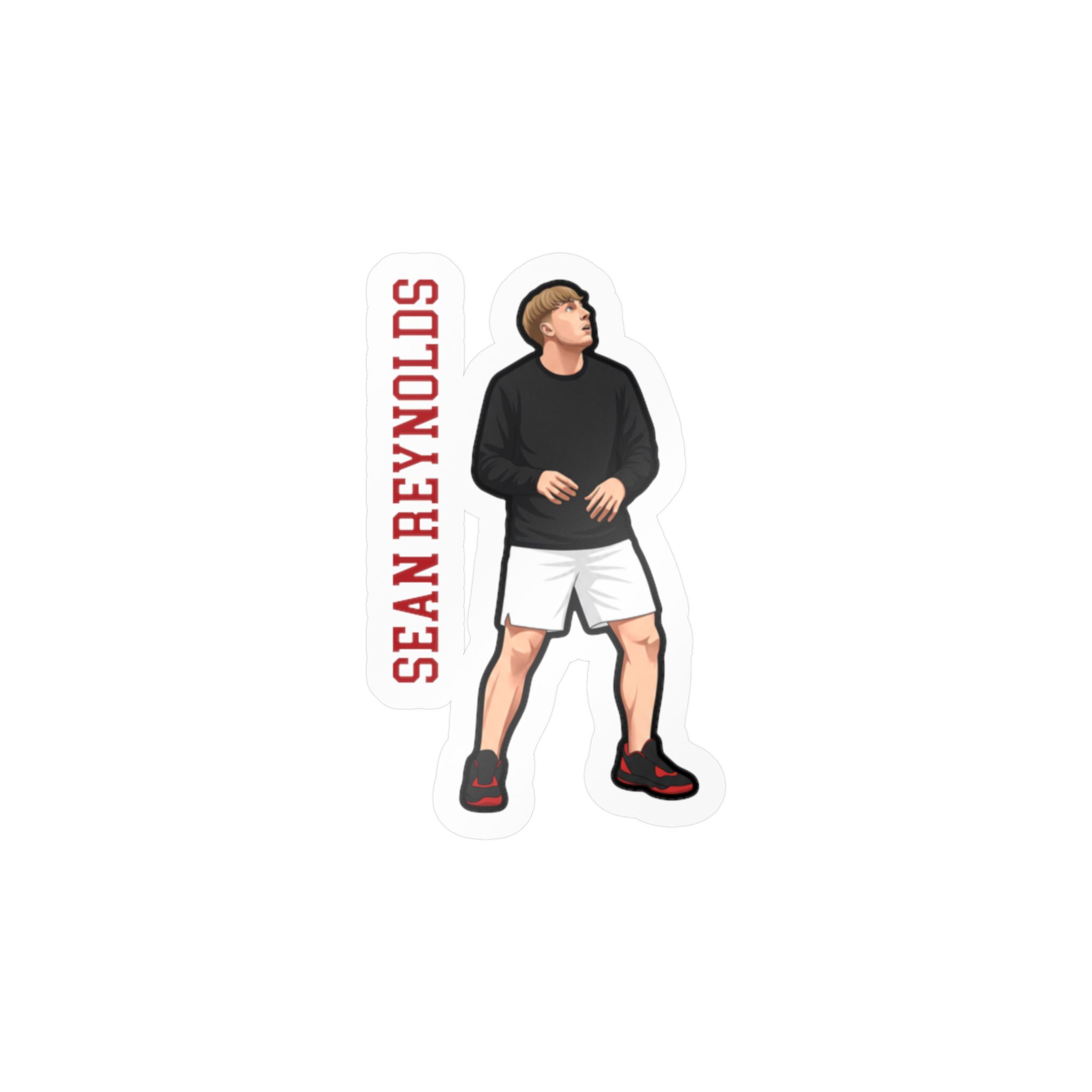 Vinyl Sticker — character_name_vertical in Classic