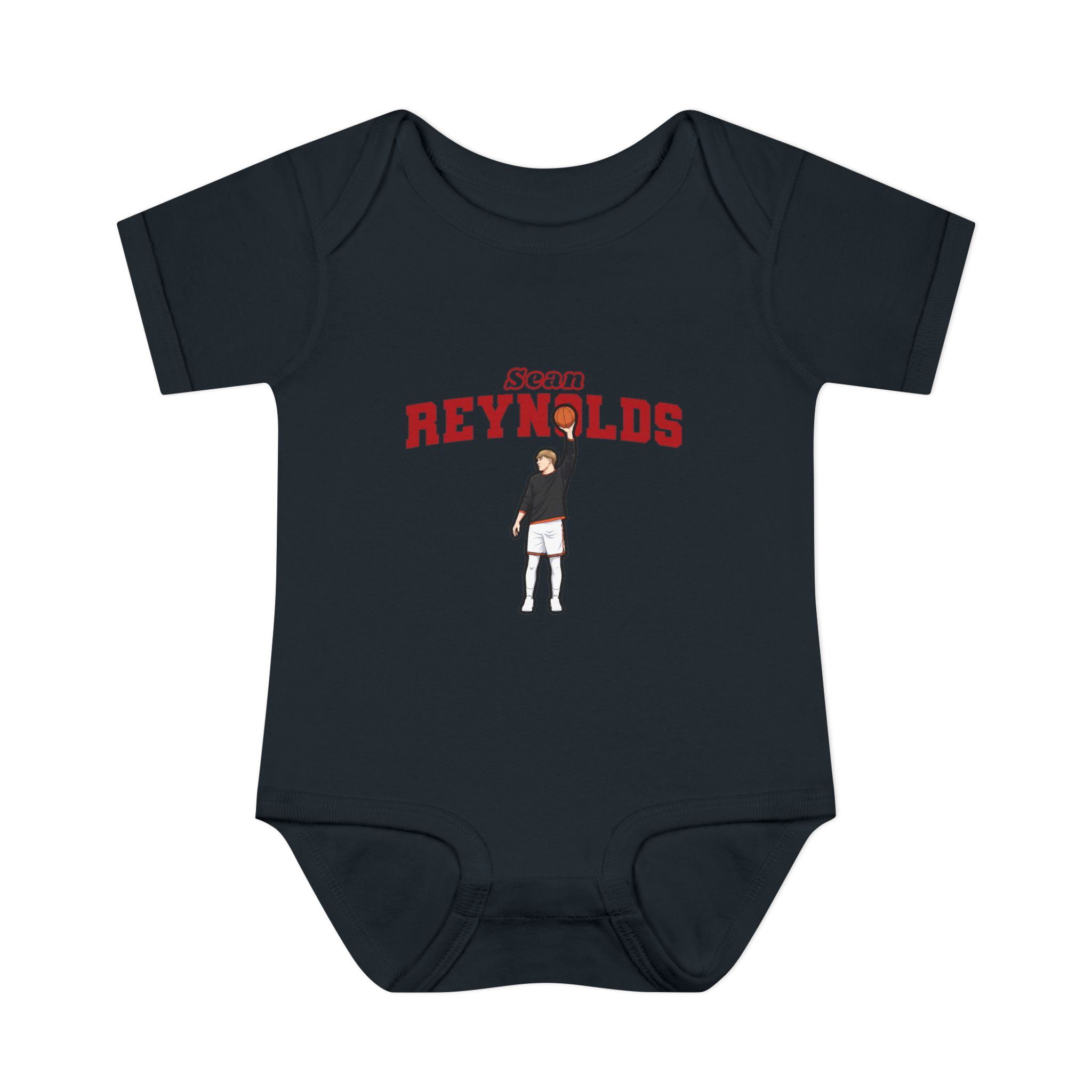 Baby Onesie — character_name_arch in Black